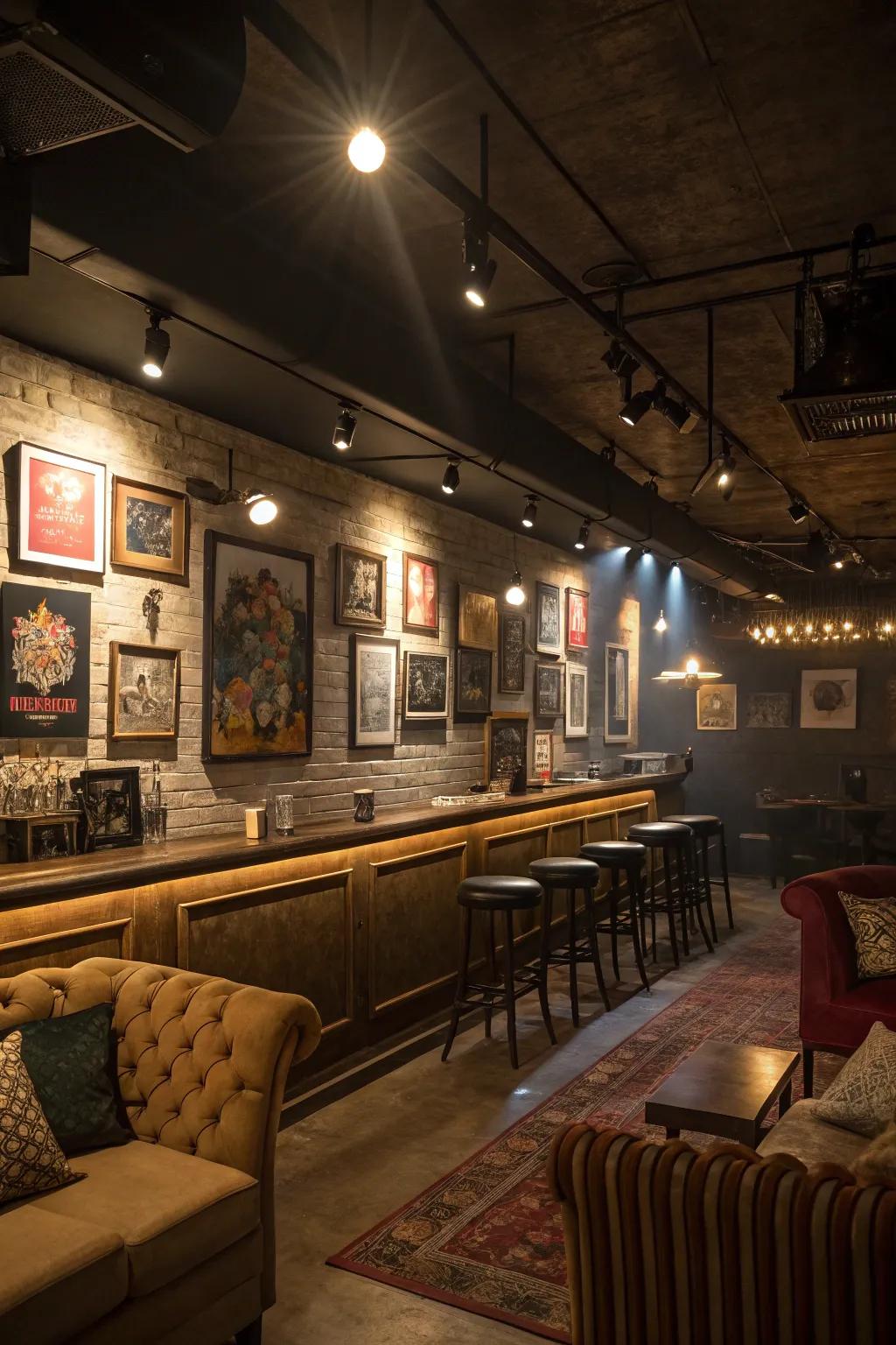 Center stage lights accentuate your personal touch.