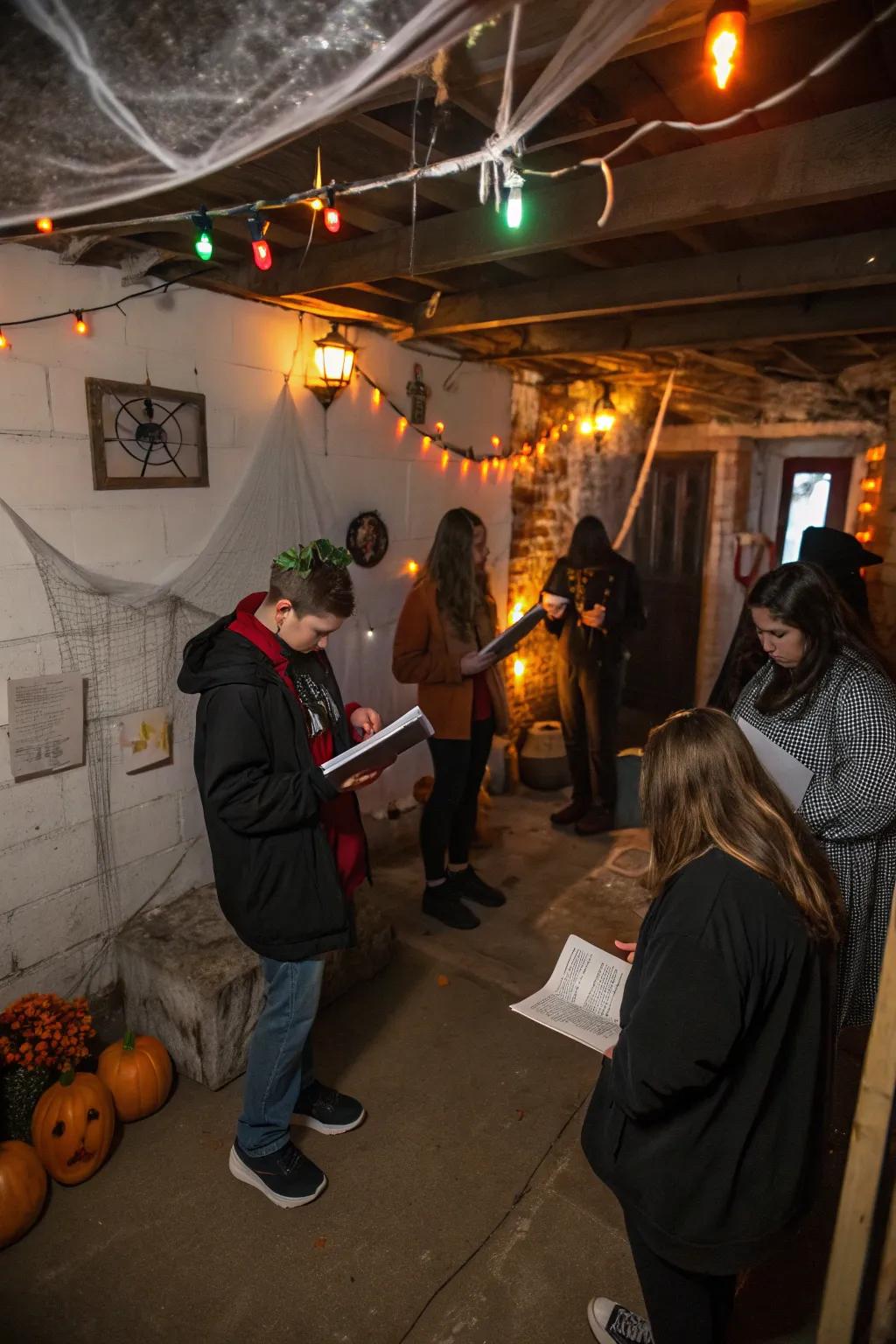 Interactive games enliven your gathering.