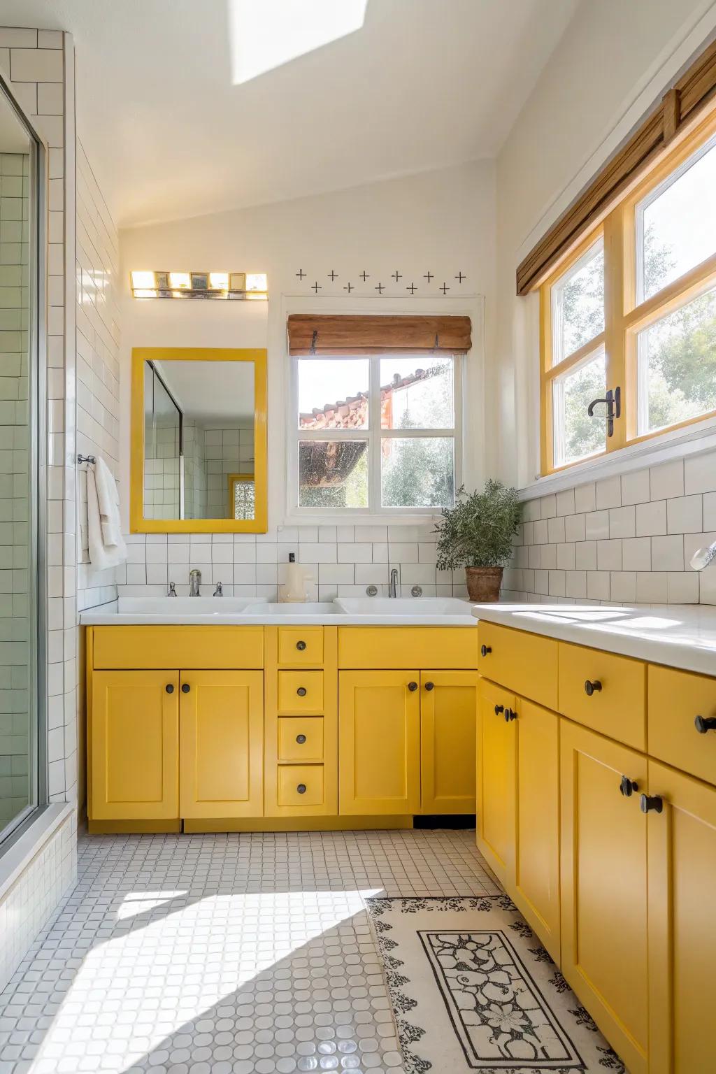 Sunshine yellow radiates warmth and good vibes.