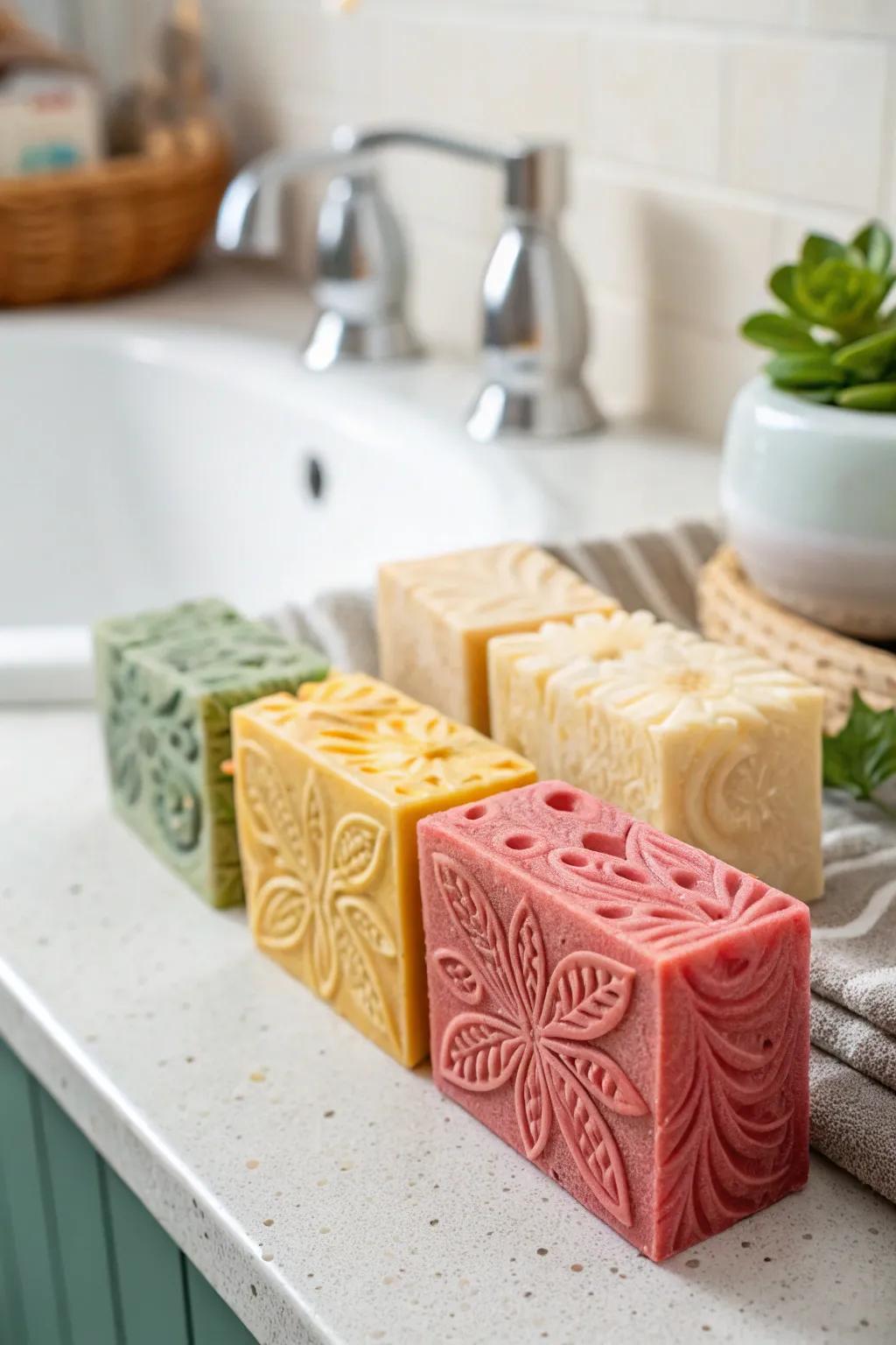 Handcrafted soap bars are a treat for the senses, ideal for a little self-care.