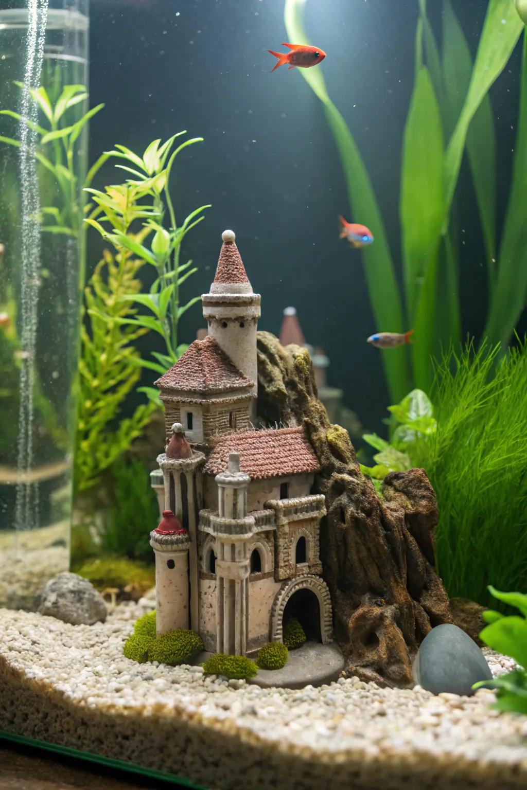 Quirky retreats blend enjoyment and purpose in your betta's space.