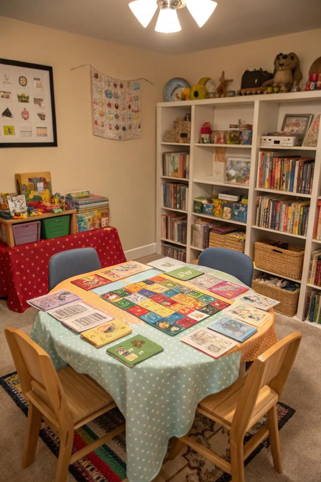 Bring family and friends together using a dedicated game area.