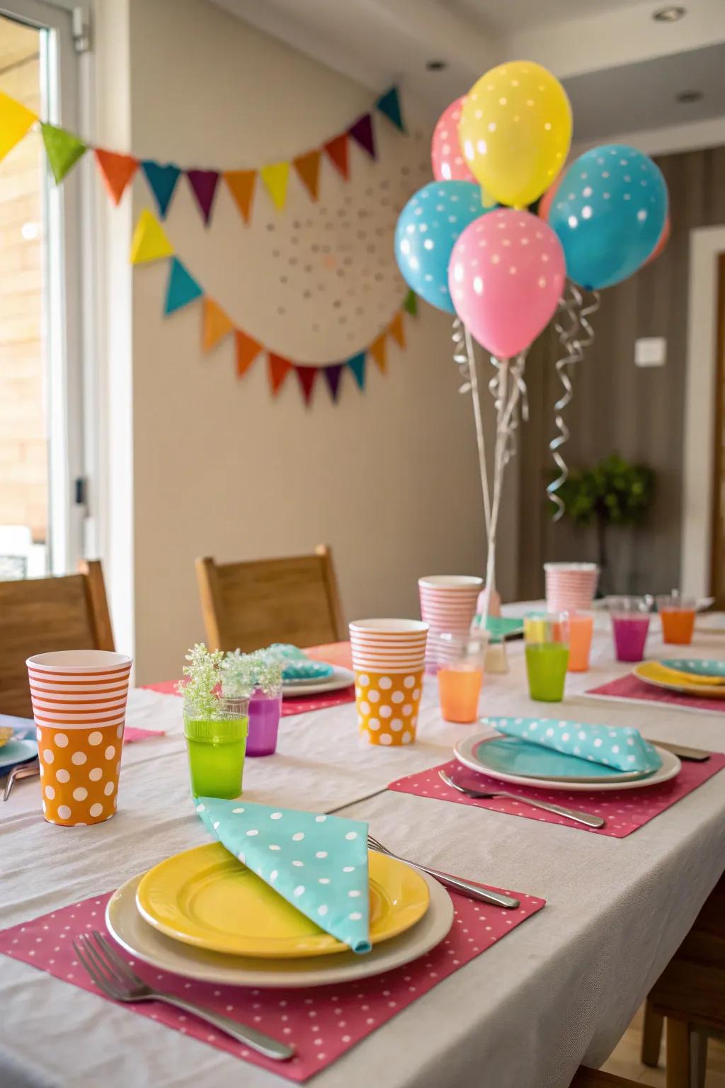 Color-coordinated tableware for a cohesive look