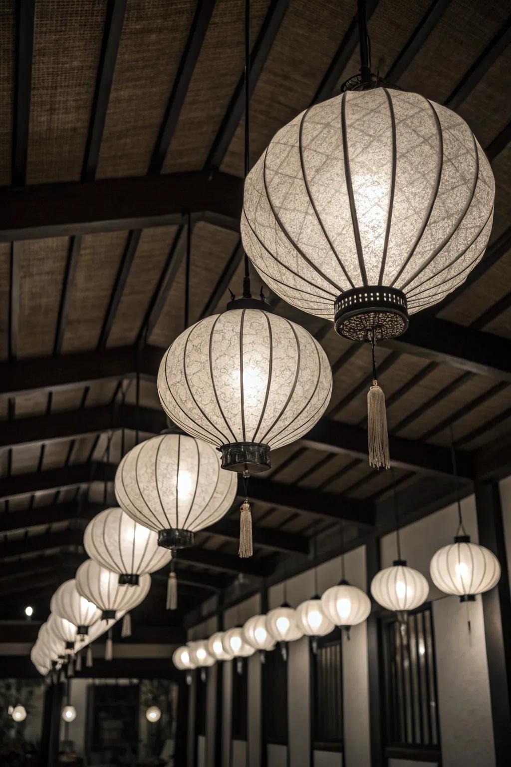 Create a dreamy setting using elegant light illumination.