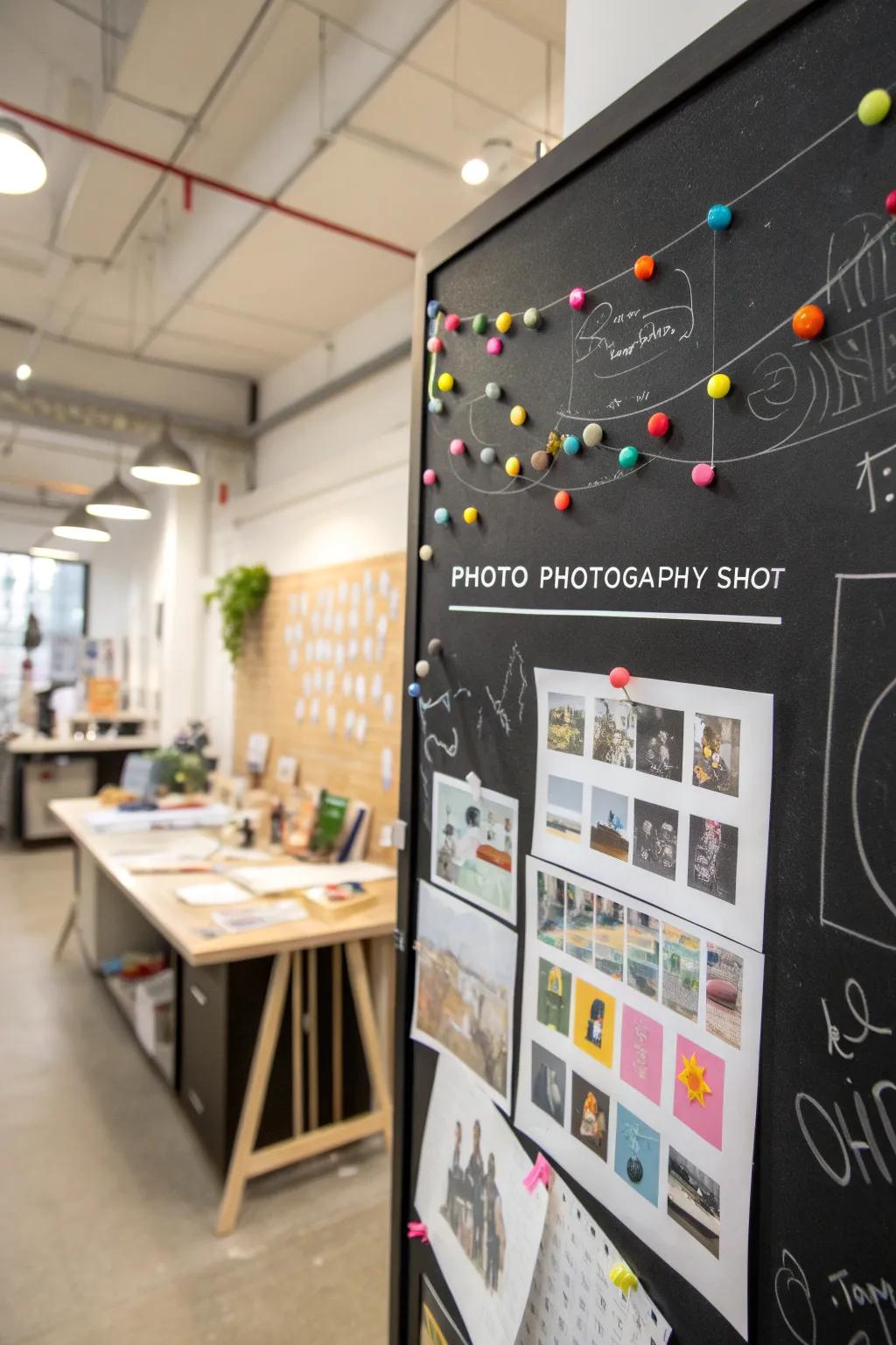 Unleash your inventiveness with a board that seamlessly integrates notes and sketches.