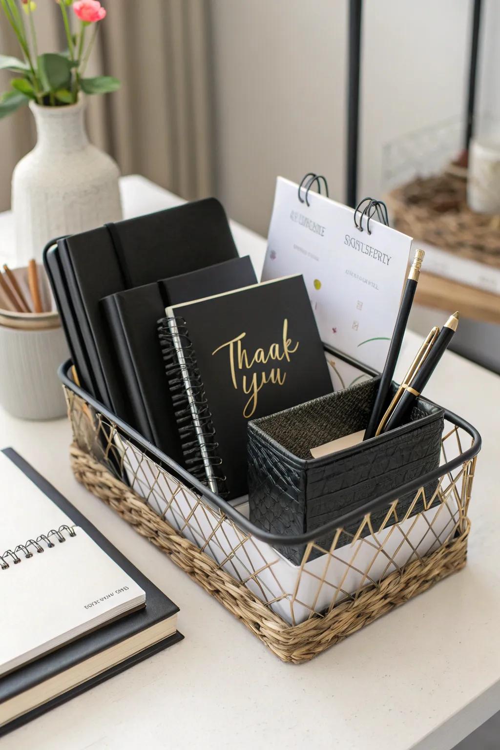 Elegant stationery for the avid writer.