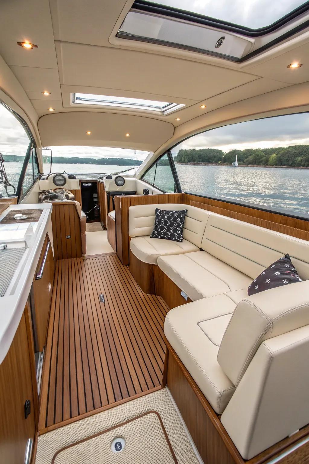 Ecological elegance achieved with sustainable materials for a responsible yet stylish interior.