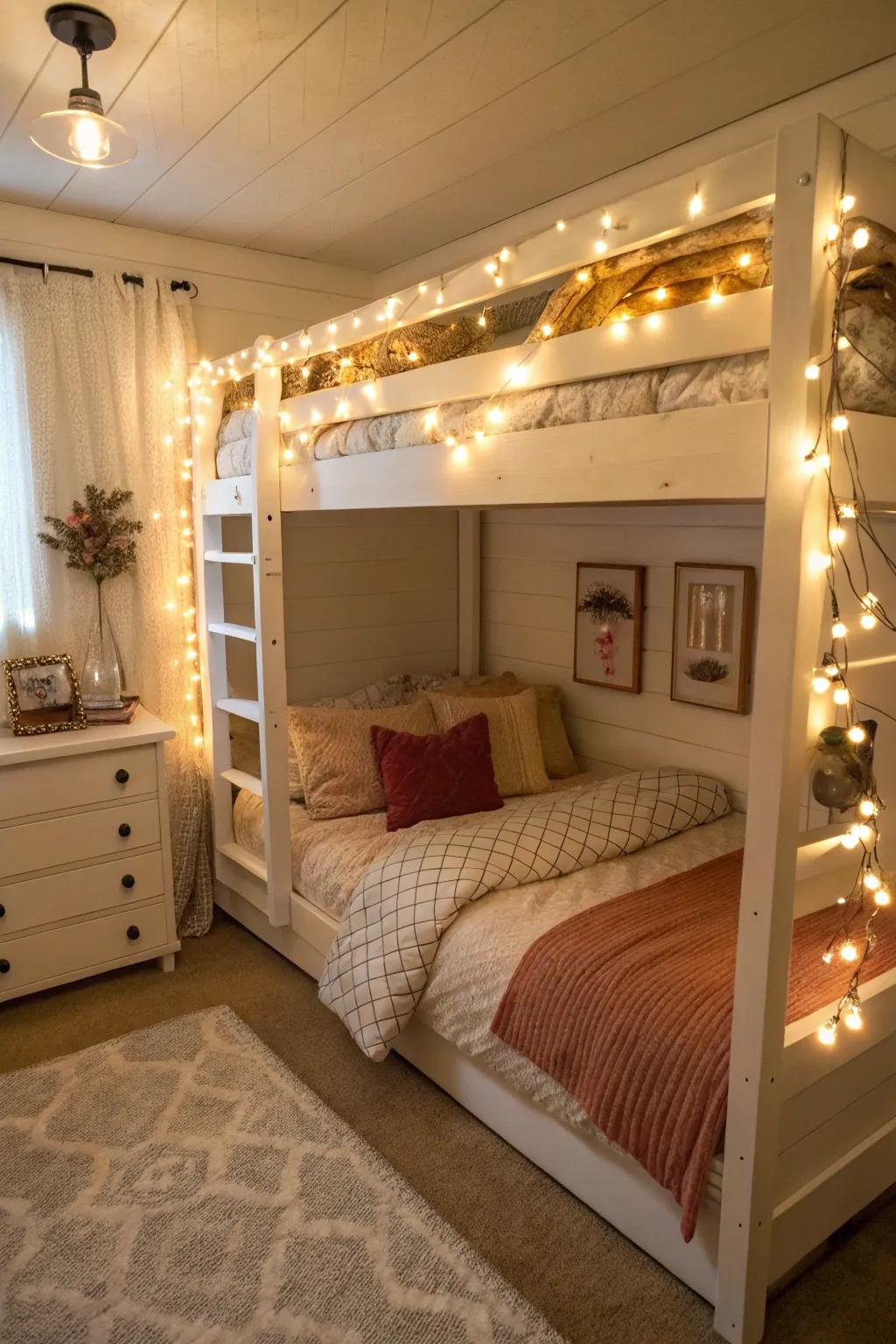 A cozy and welcoming bunk retreat.