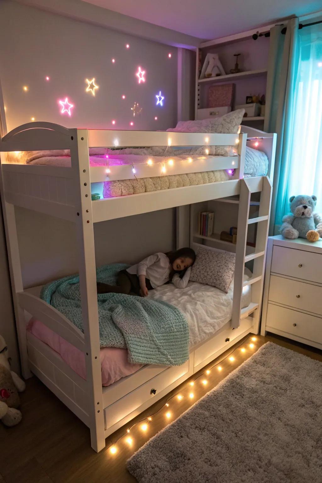 Night lights bring a calming, soothing glow.