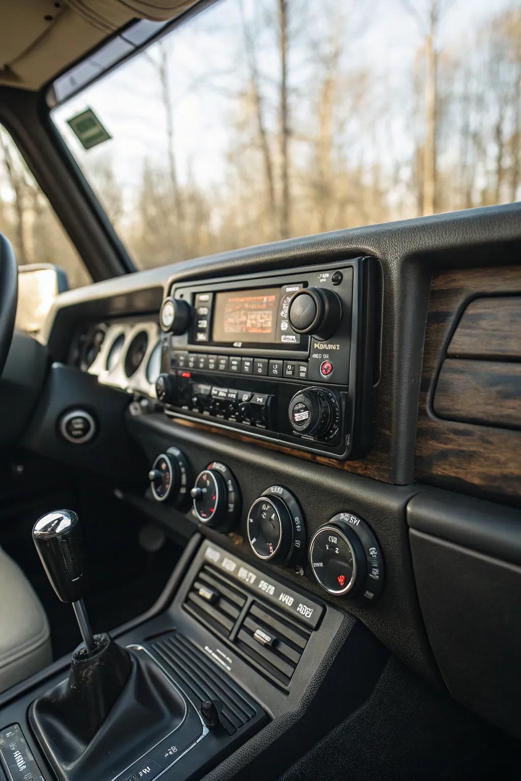 Achieve a consistent appearance by mixing your comms unit with existing features.
