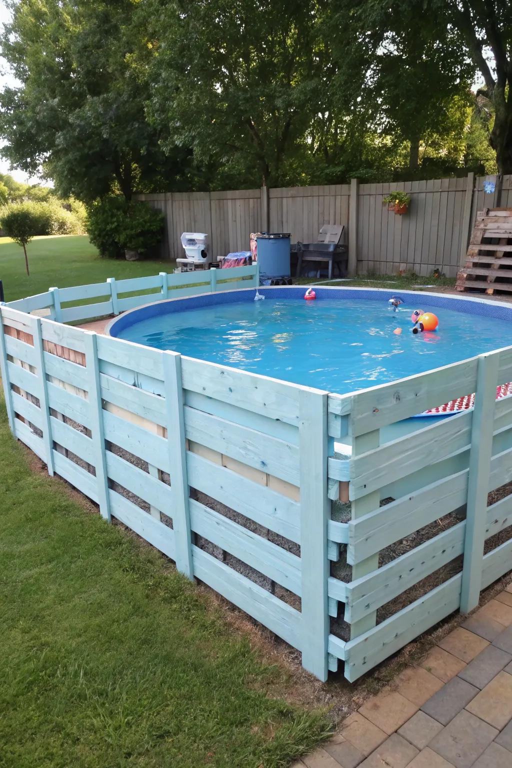 A pallet fence offers both privacy and style.