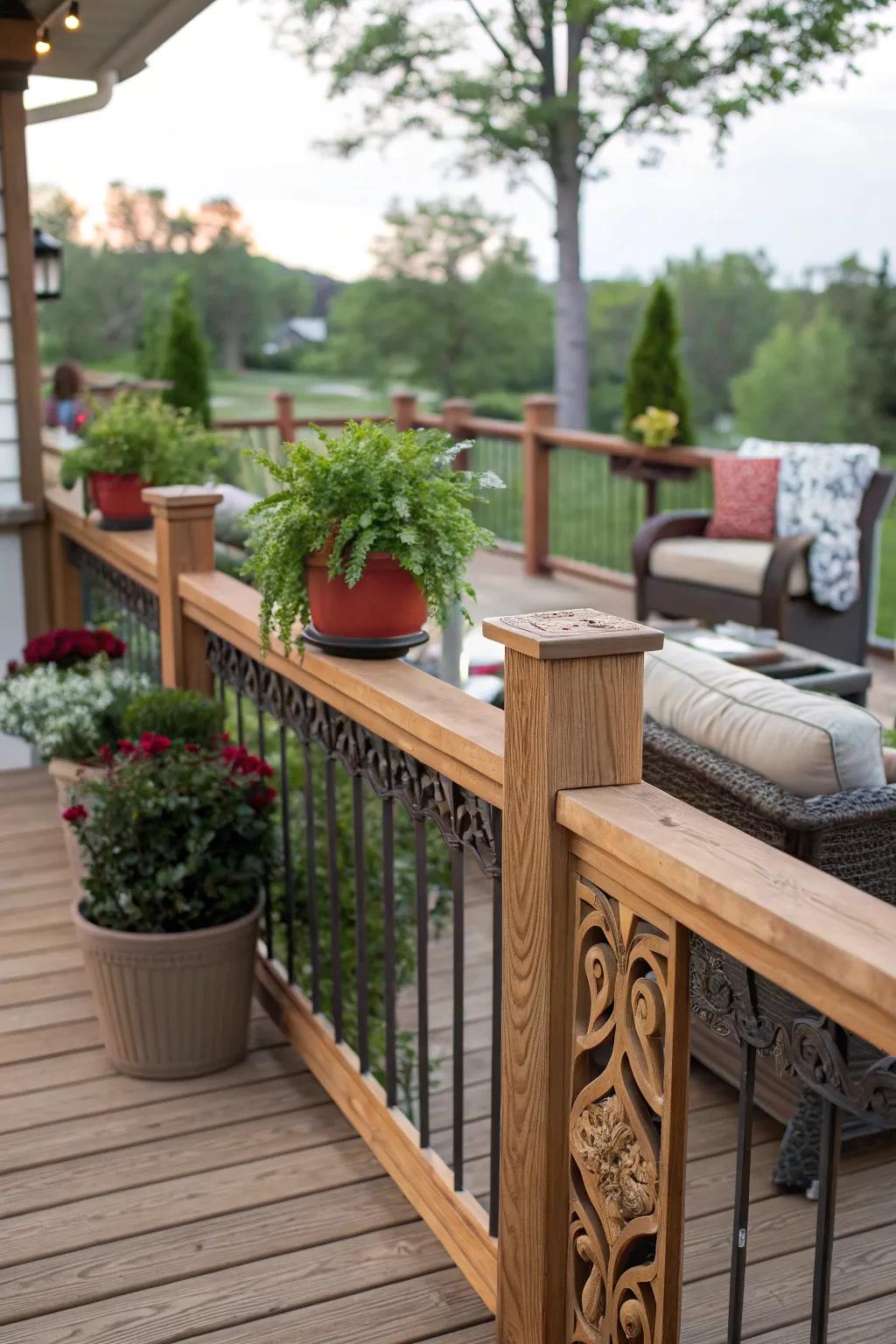 DIY railings offer a customized and economical solution.