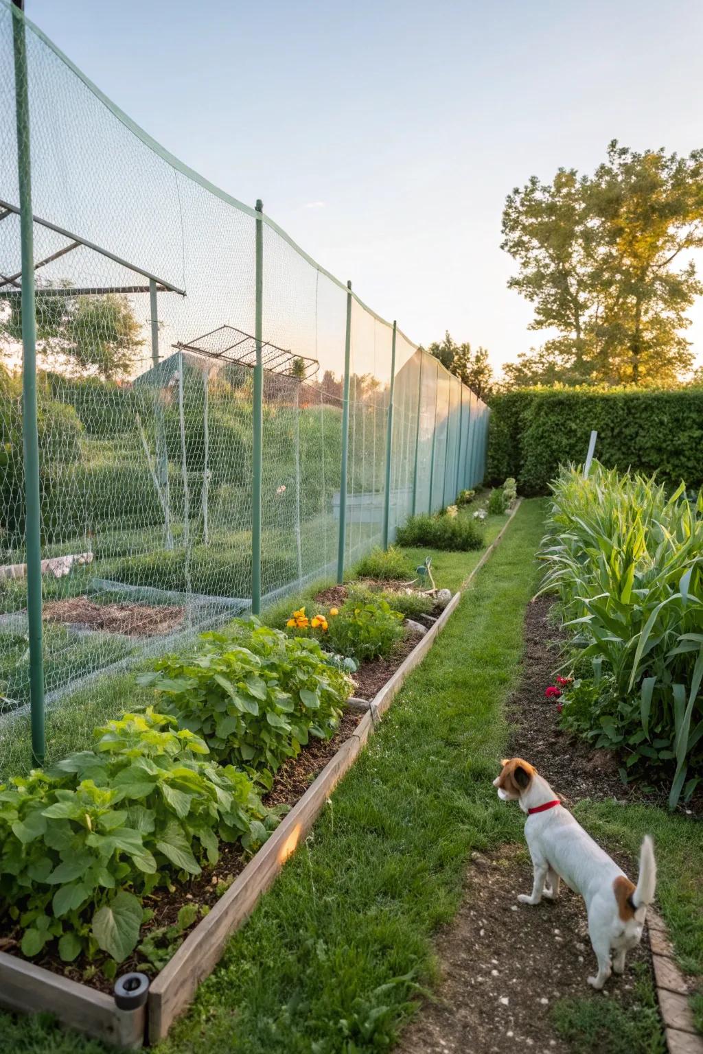 Rigid plastic netting delivers a versatile and economical barrier option.