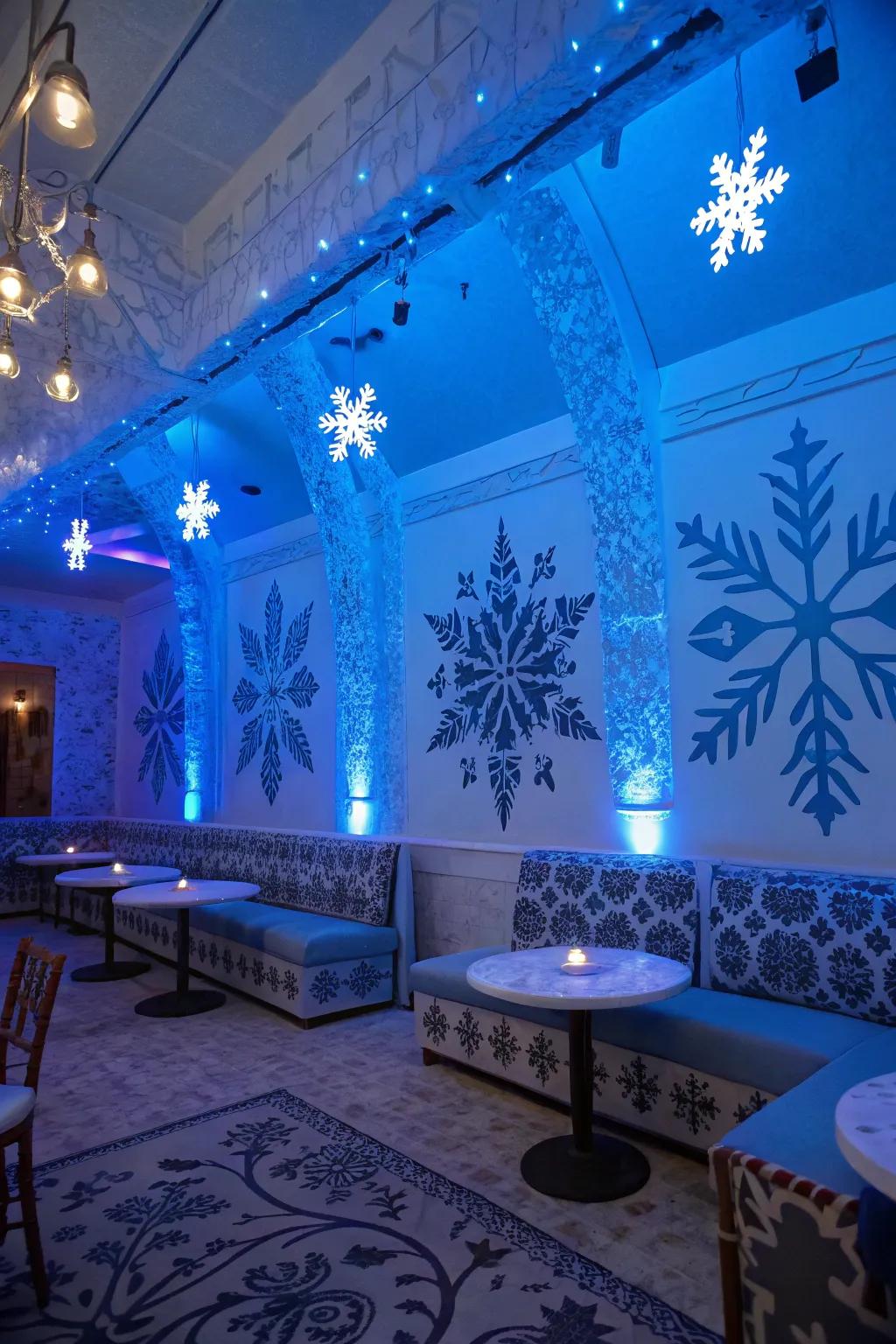 Cultivate a magical ambiance with a frosted fantasy theme.