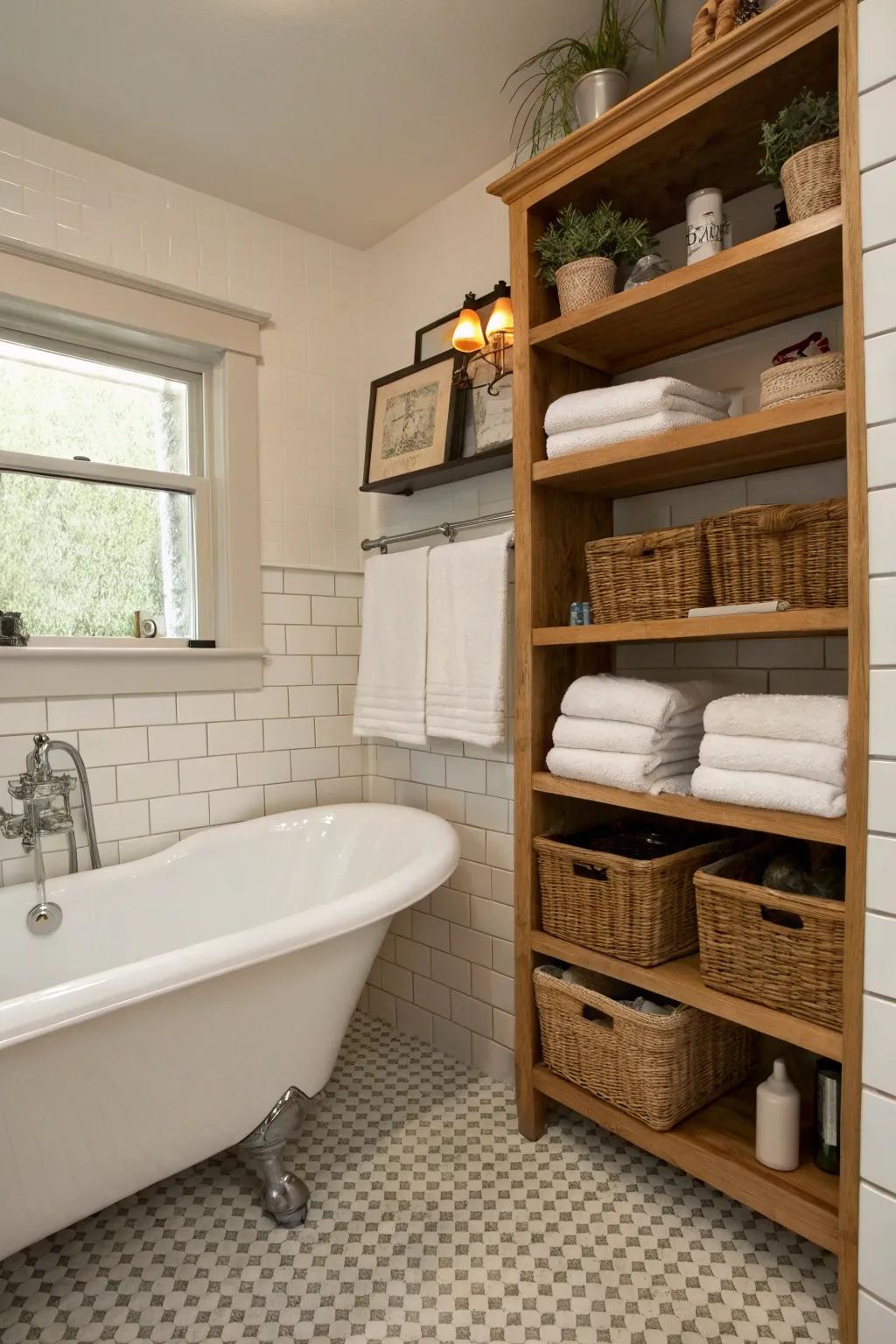 A small bathroom that shows luxury doesn't need a large space.