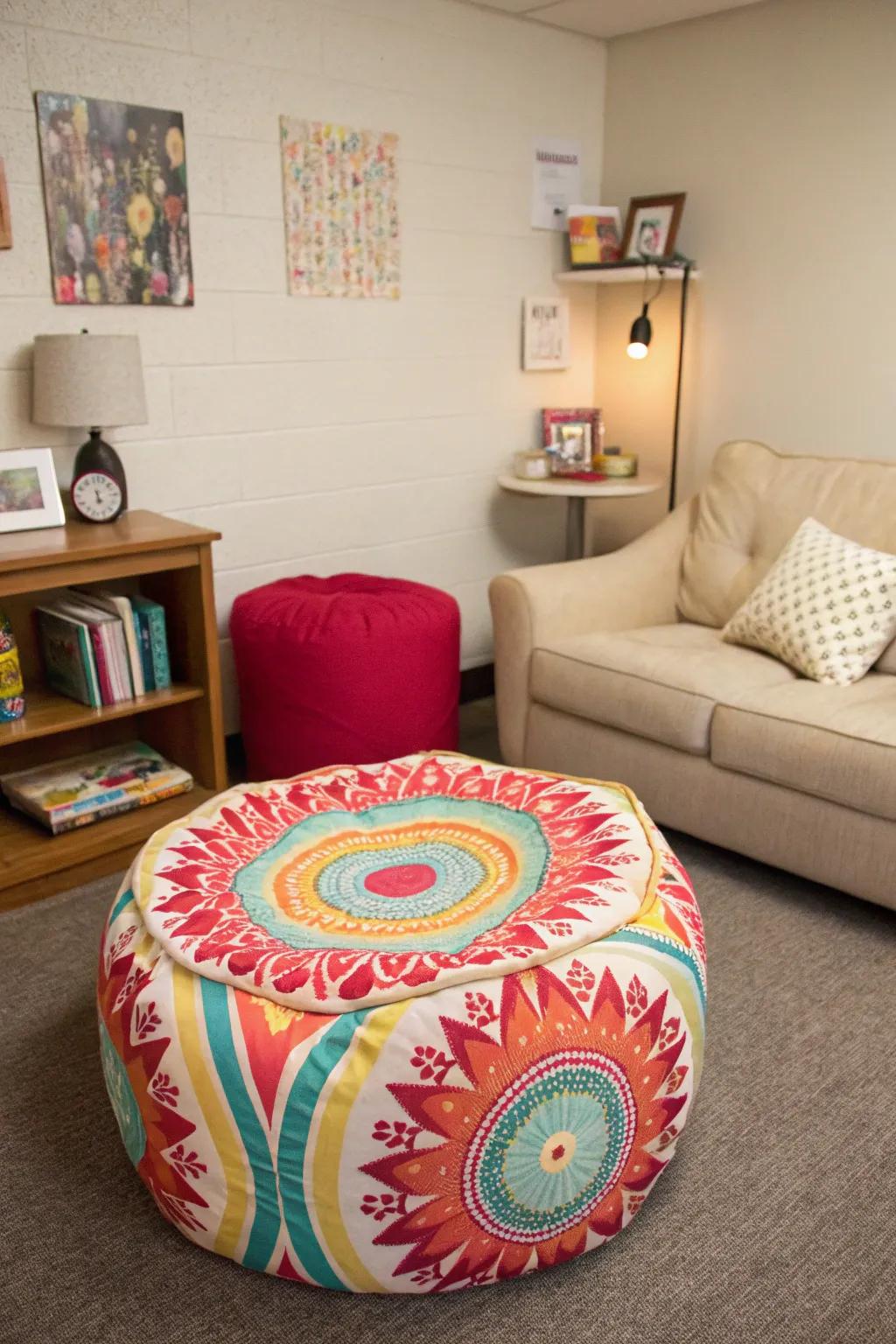 More seating makes your dorm more useful.