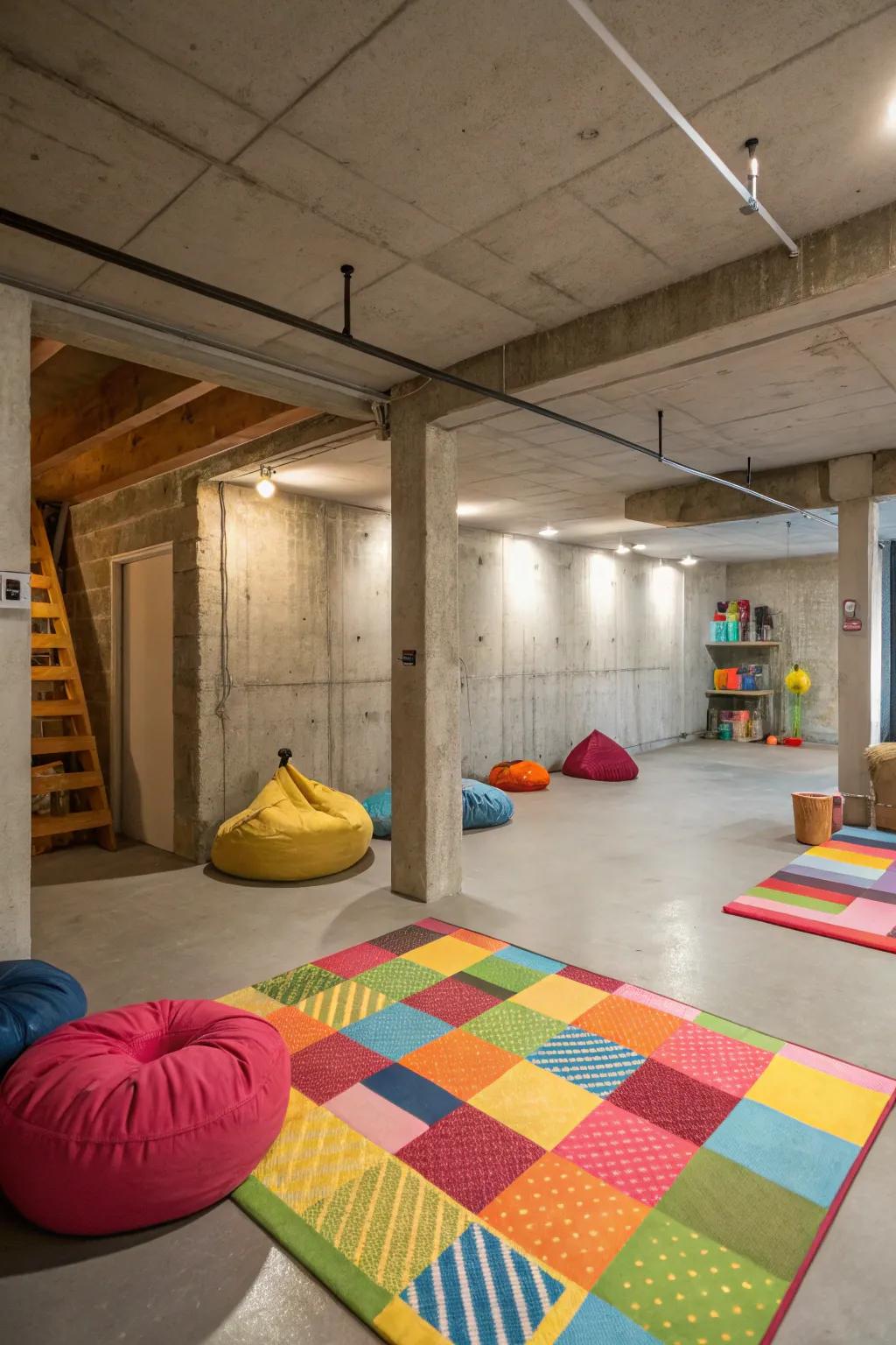 Turn your basement into a playful family haven.