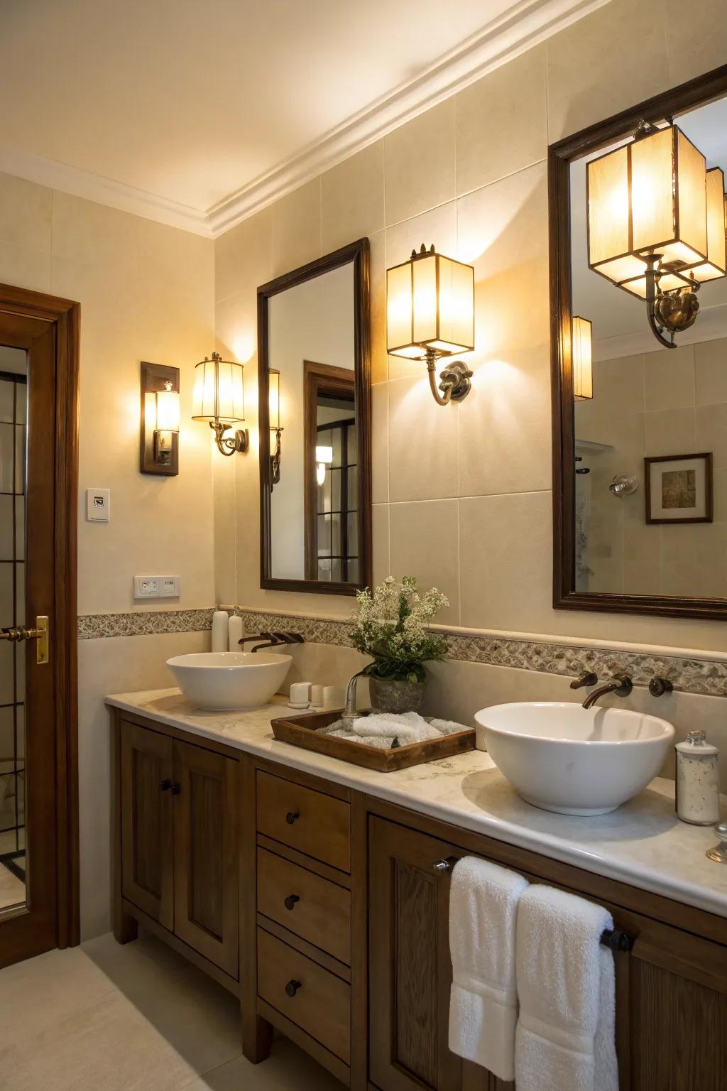 Gentle illumination establishing a comfortable atmosphere