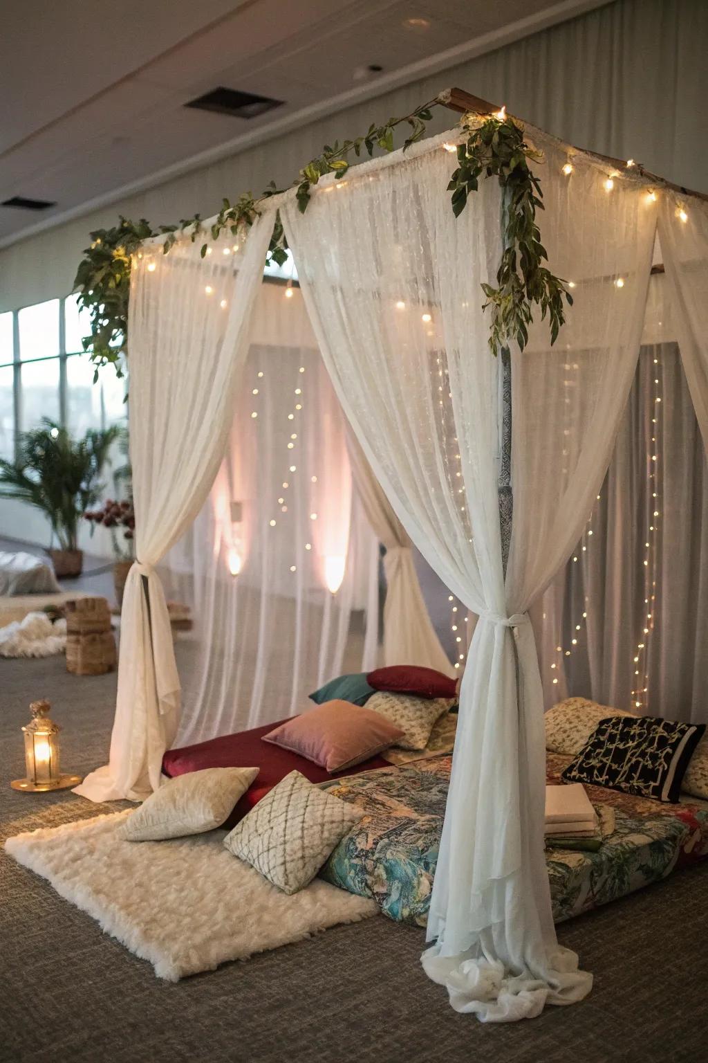 A shade retreat with a breezy ambiance.