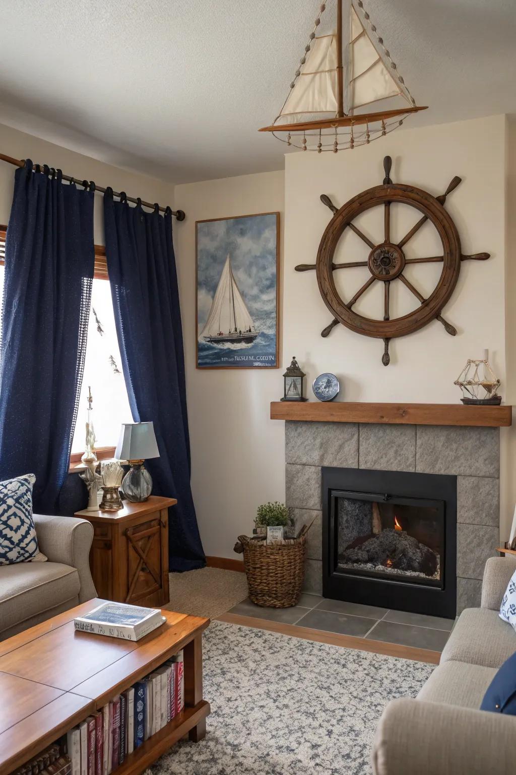 A ship's steering wheel that demands recognition and admiration.