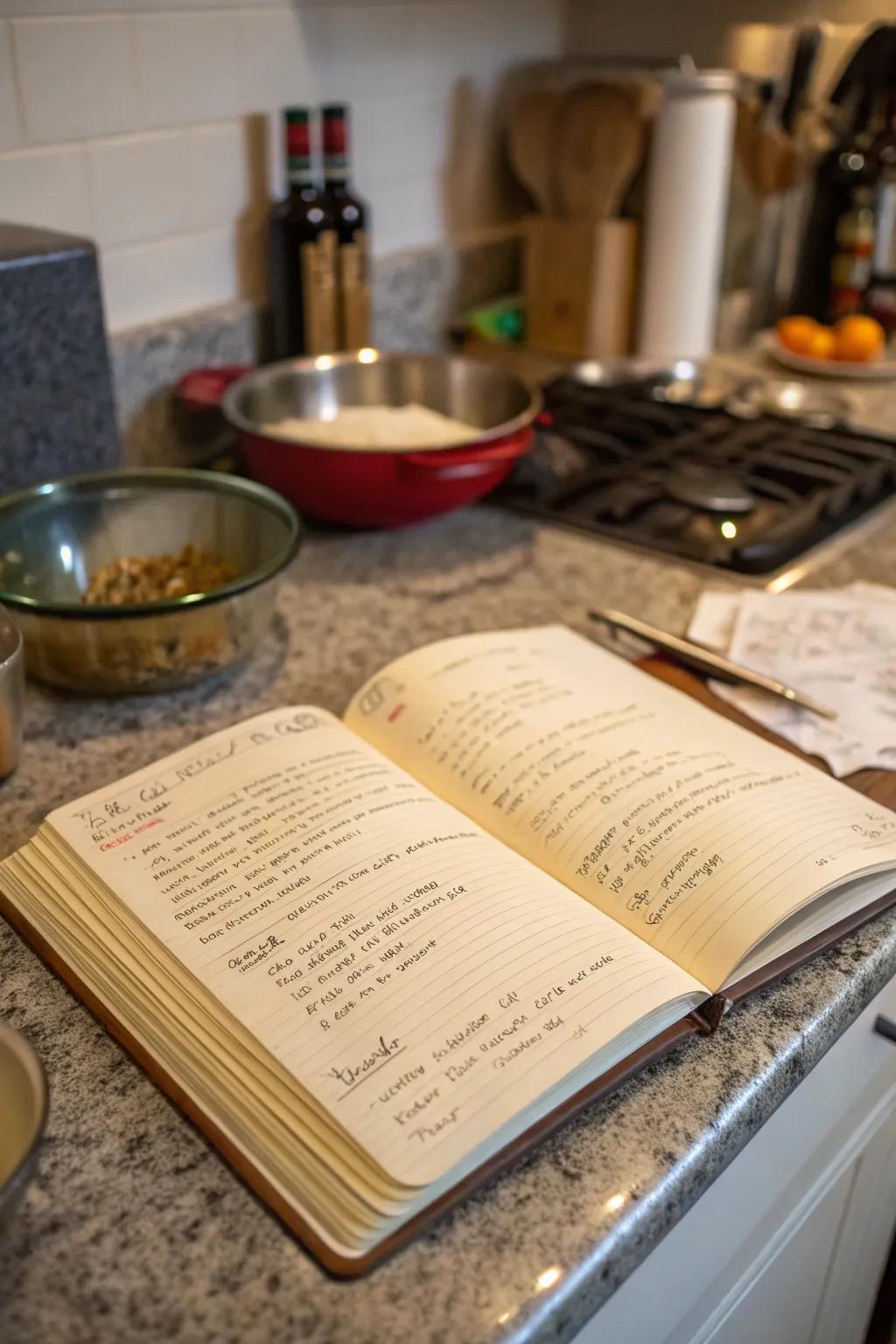 A bespoke cookbook represents a delectable means of conserving family customs.