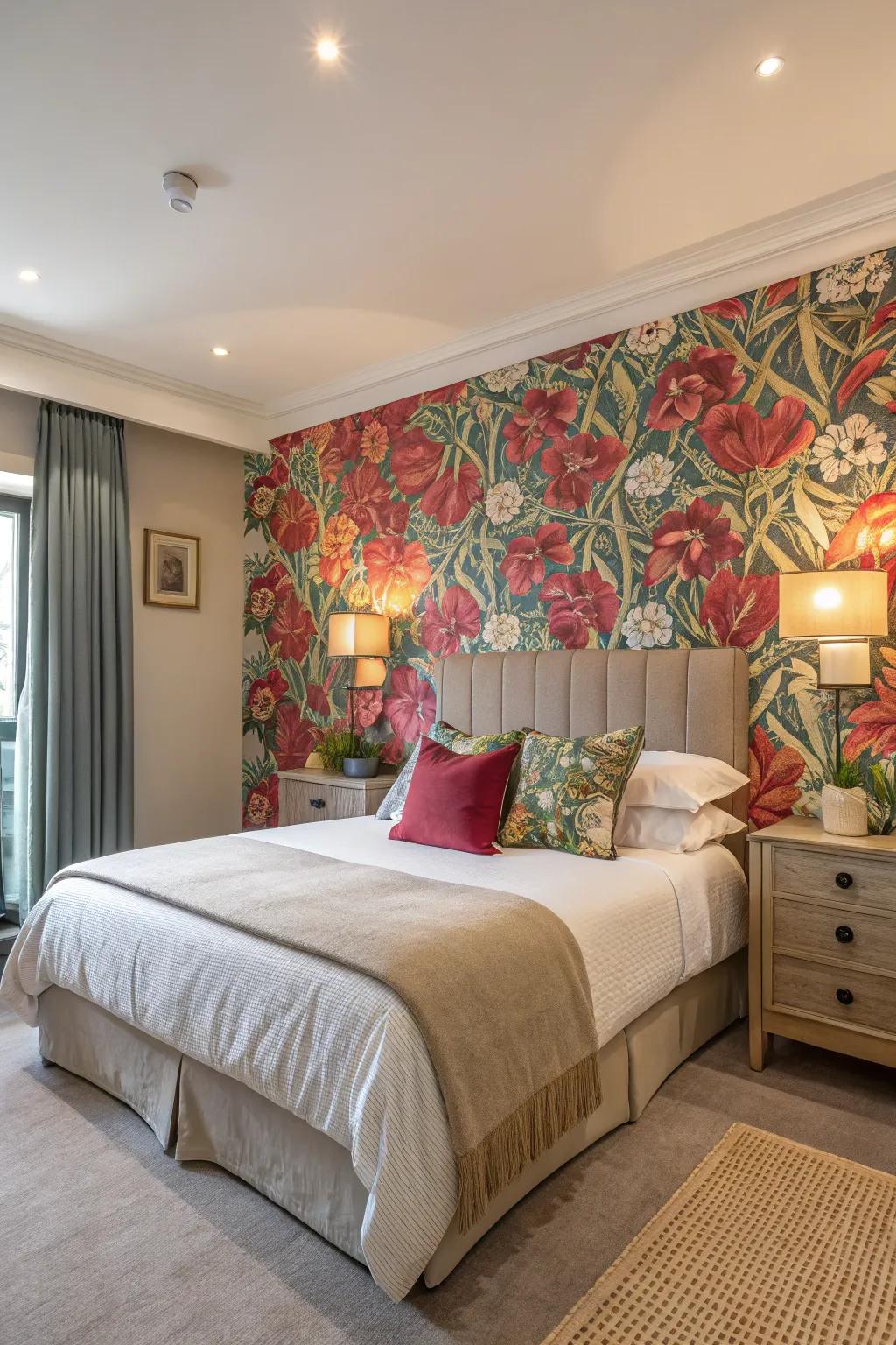 An accentuated divider injects depth and distinctiveness into the setting.