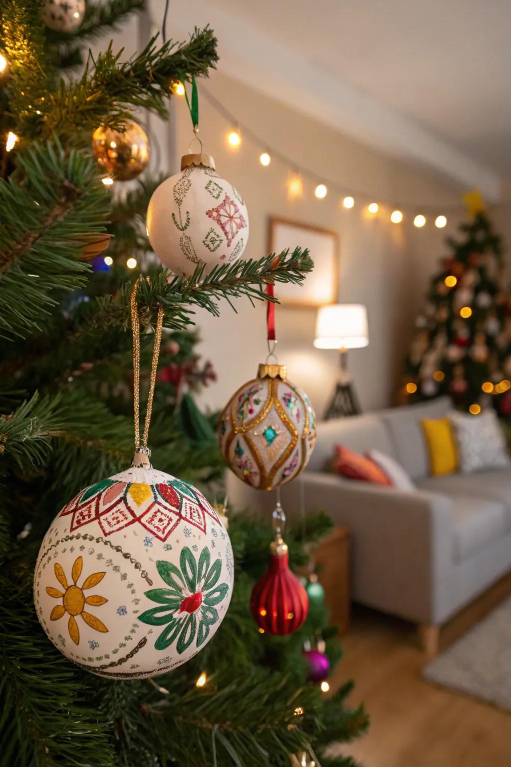 DIY ornaments add a personal touch to any Christmas tree.