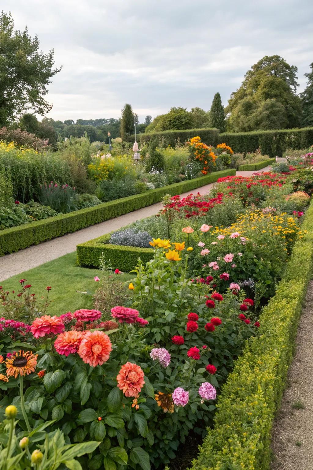 Vibrant flower patches are a simple way to give your garden some punch.