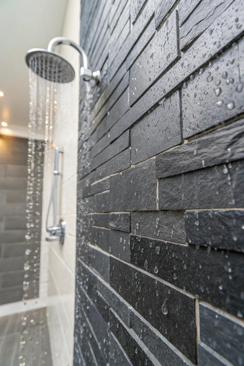The illusion of increased height is achieved through vertical tile alignment.