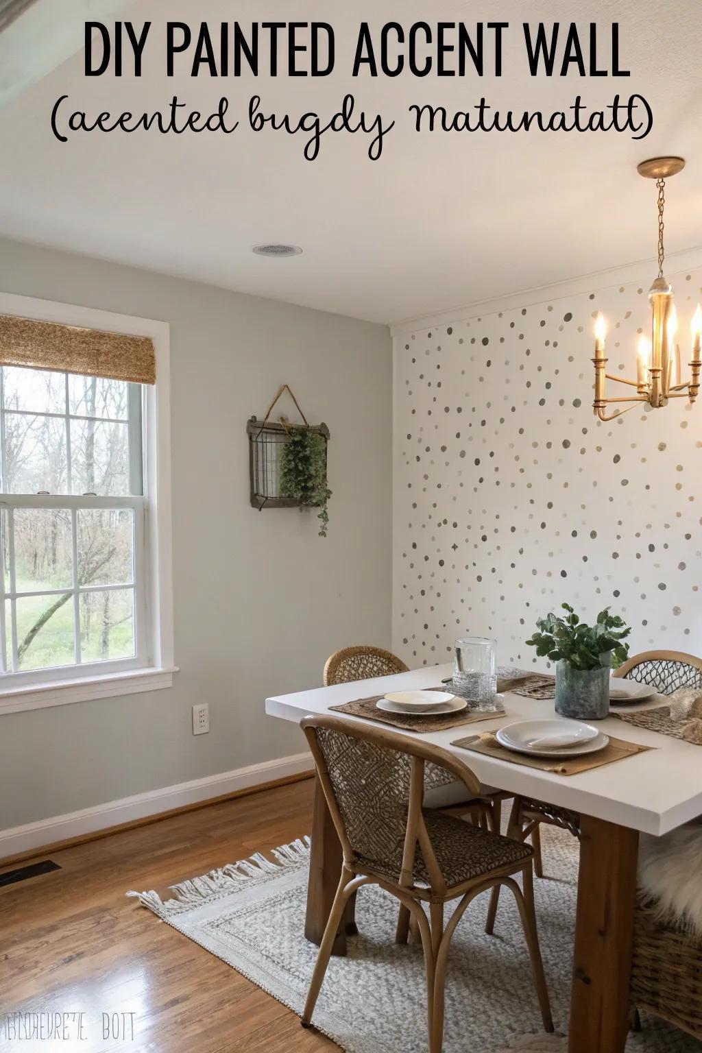A DIY accent wall is an affordable way to add creativity to your space.