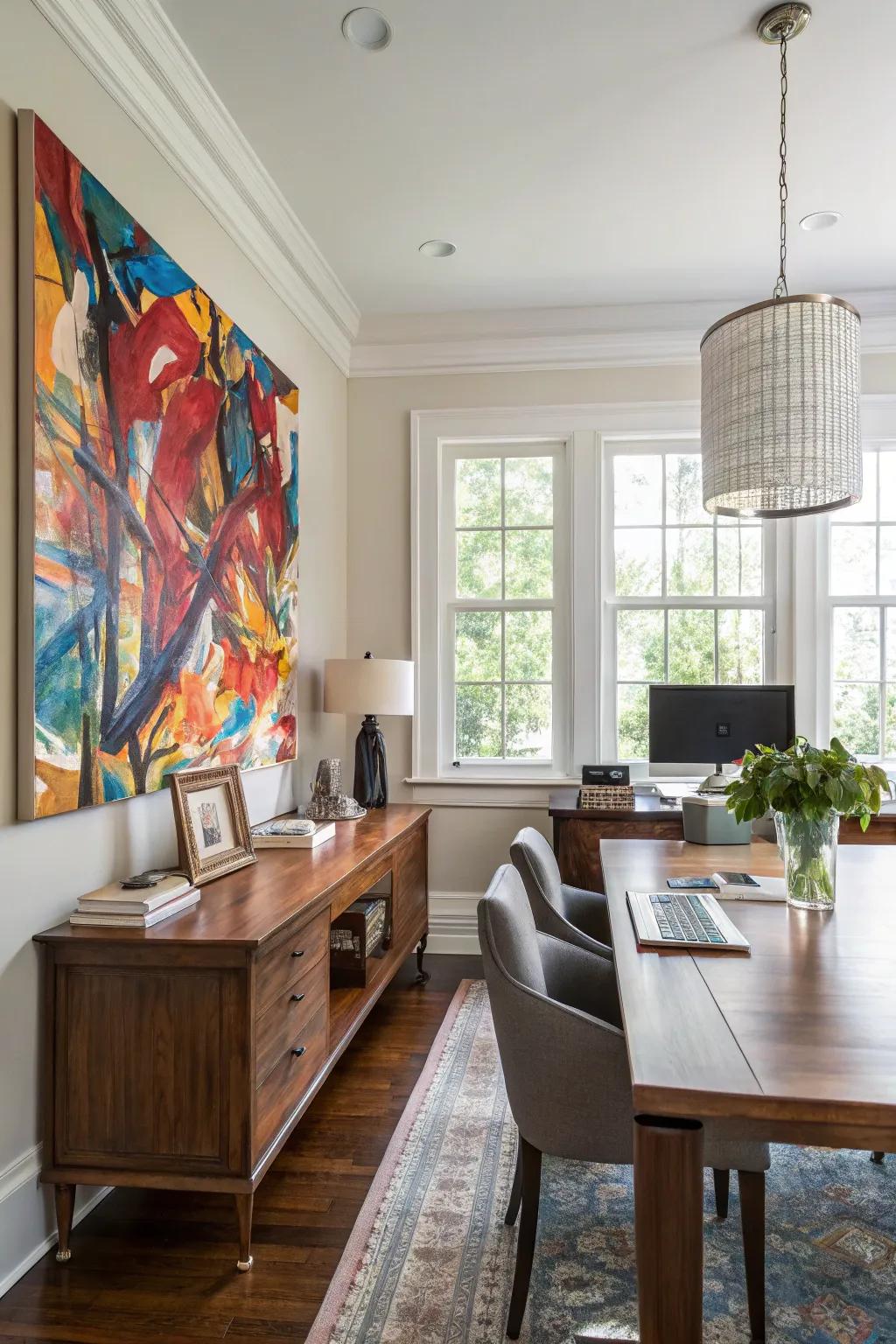 Art adding both inspiration and style.