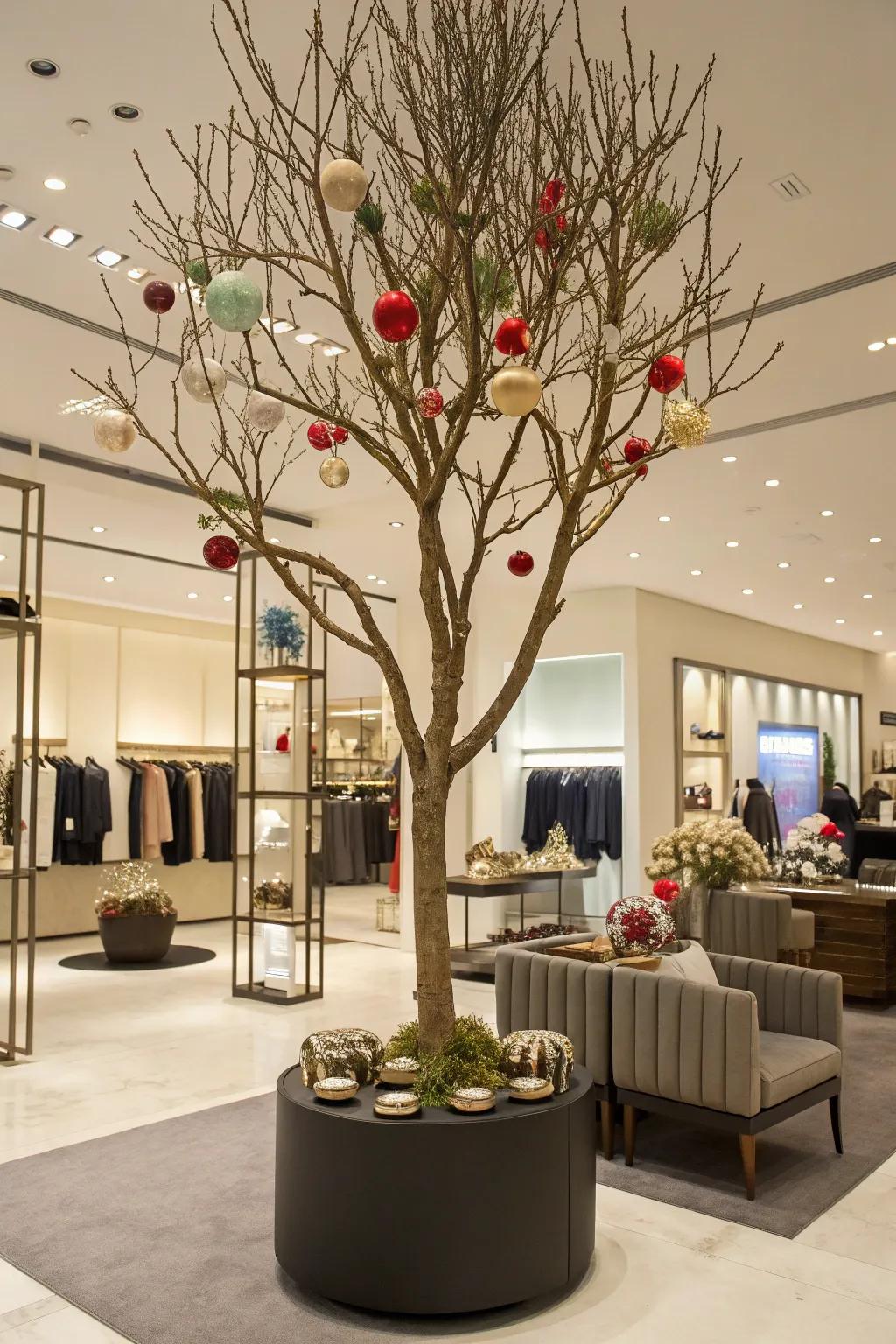 Imaginative layouts contribute an artistic nuance to your exhibits. <strong><em>Artistic expression!</em></strong>” loading=”lazy” class=”pimg”>
	</picture><figcaption>Imaginative layouts contribute an artistic nuance to your exhibits. <strong><em>Artistic expression!</em></strong></figcaption></figure>
<p>Arrange your tree’s components in unexpected fashions to seize attention. I observe that quirky, artistic layouts can generate a potent visual proclamation. <strong><em>Make a statement!</em></strong></p>
<h3>A few suggestions:</h3>
<ul class=