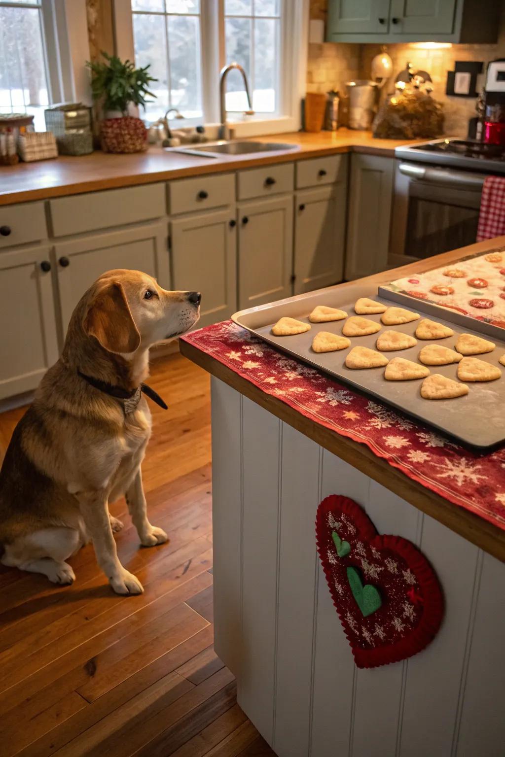 The finest baking companion anticipating a taste test.
