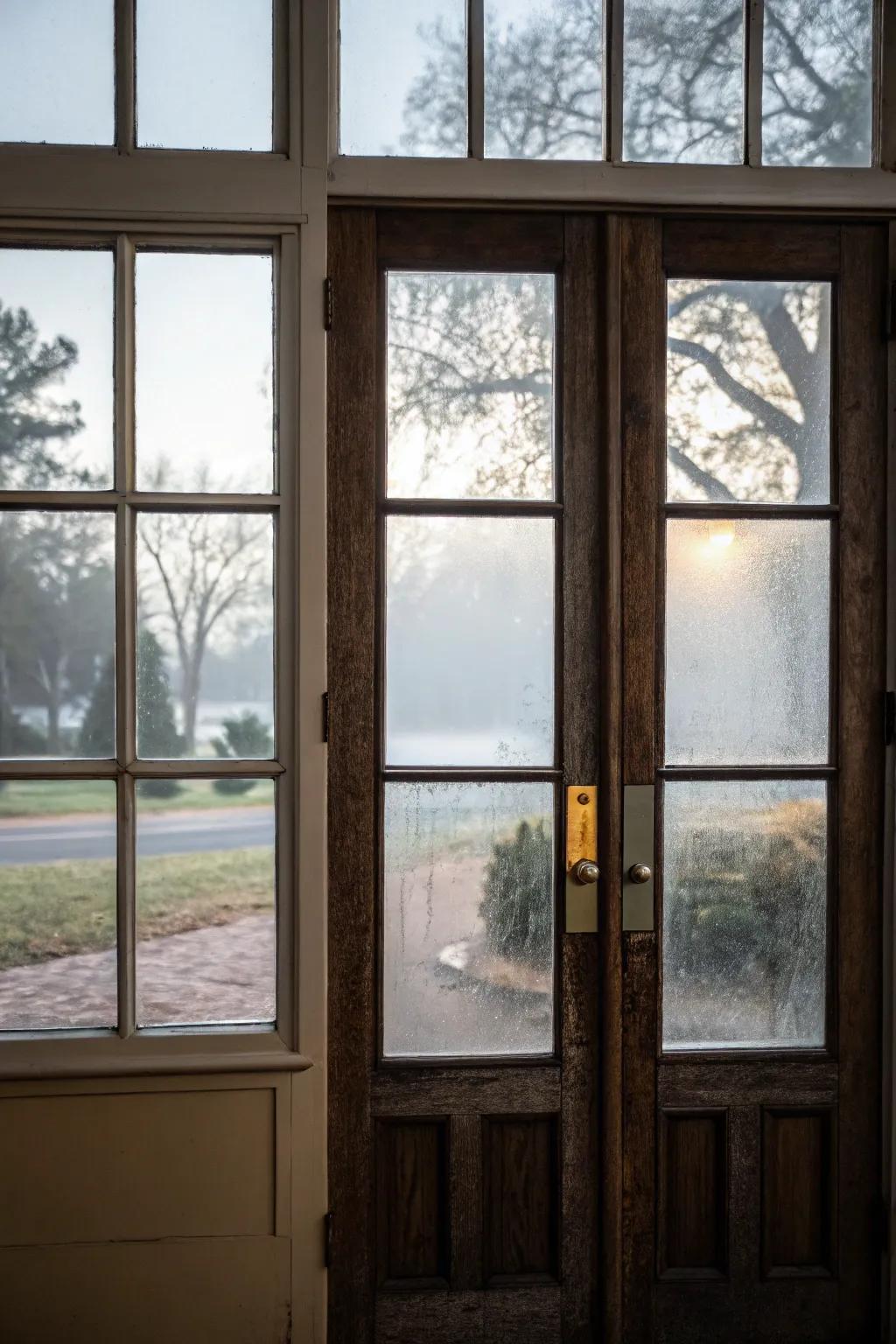 One-way reflective crystal provides daytime seclusion without compromising the view.