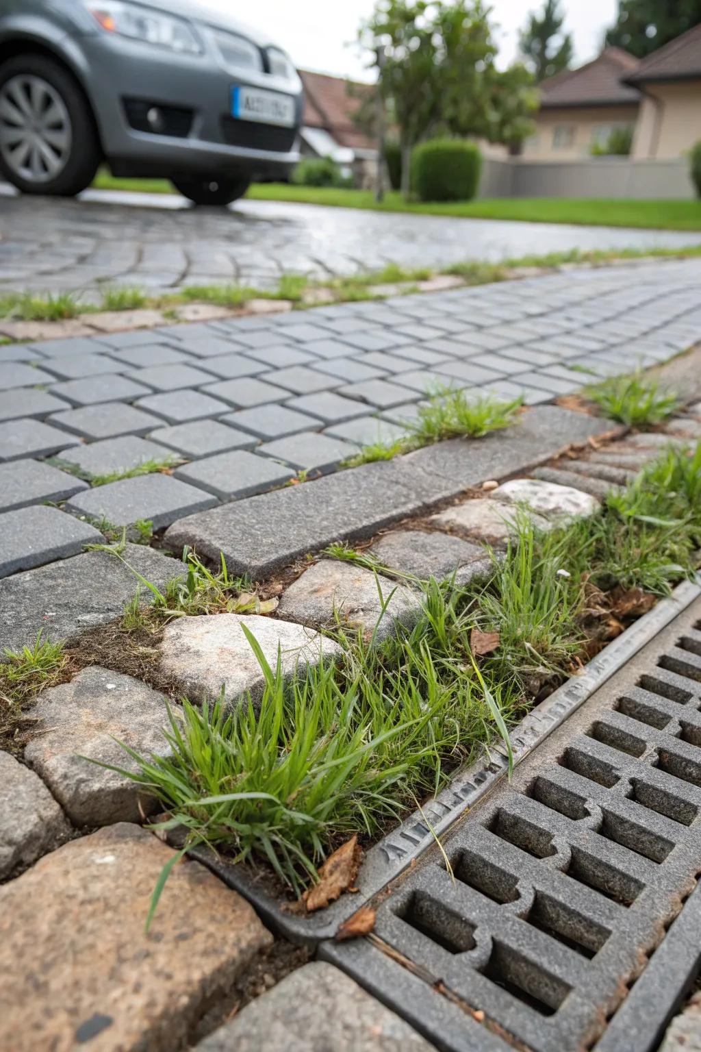 Permeable pavers are a smart choice for driveways.