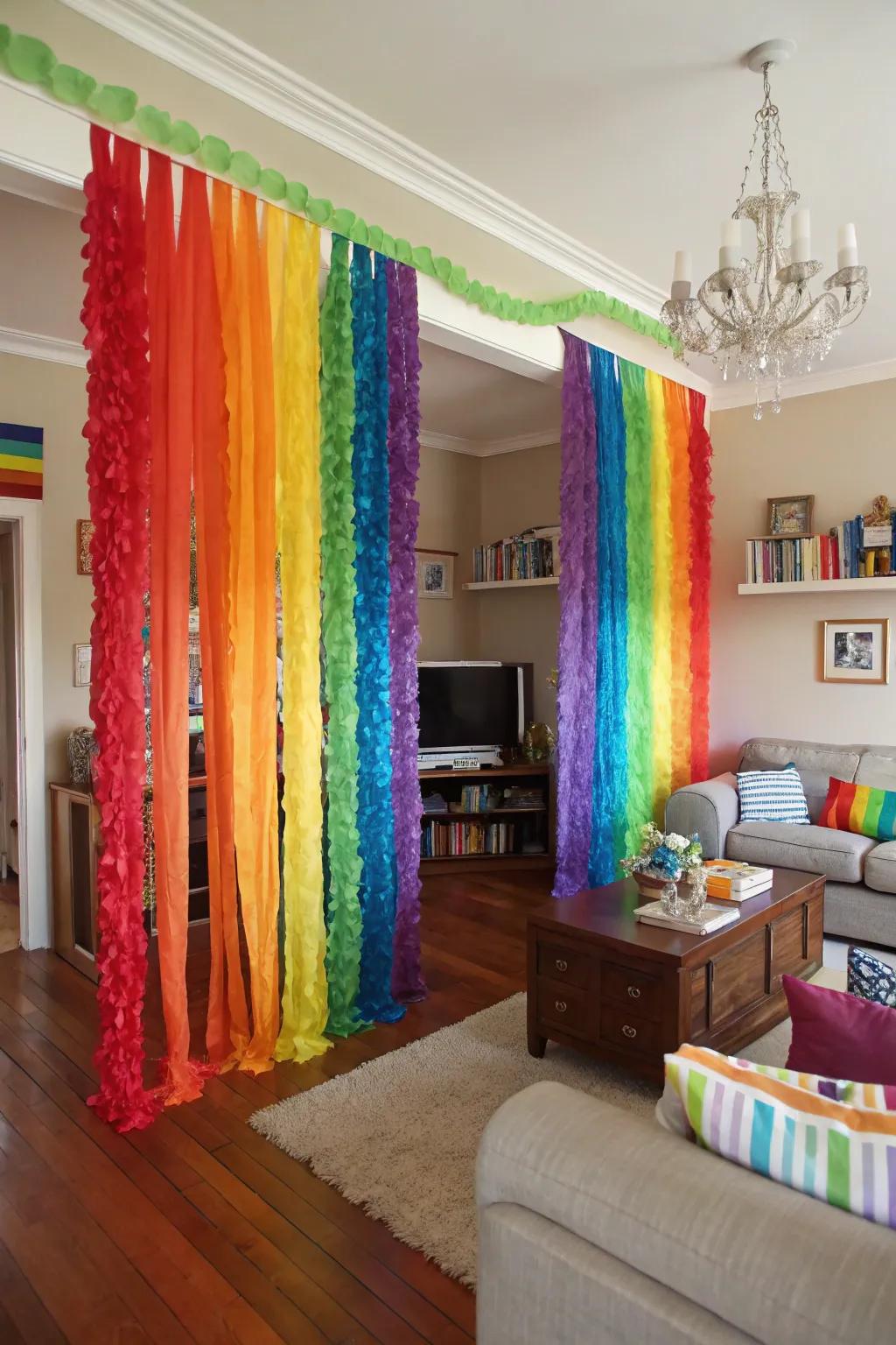 Fill your area using vibrant color styles.