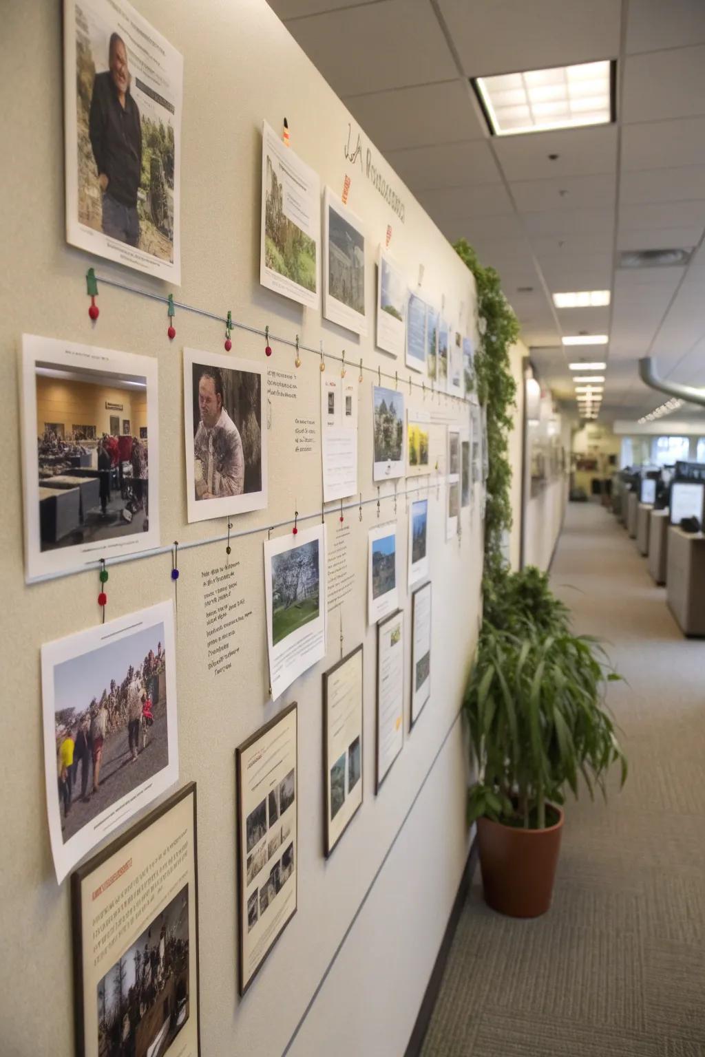 A key event timeline that commemorates the journey and successes of the company and its employees.