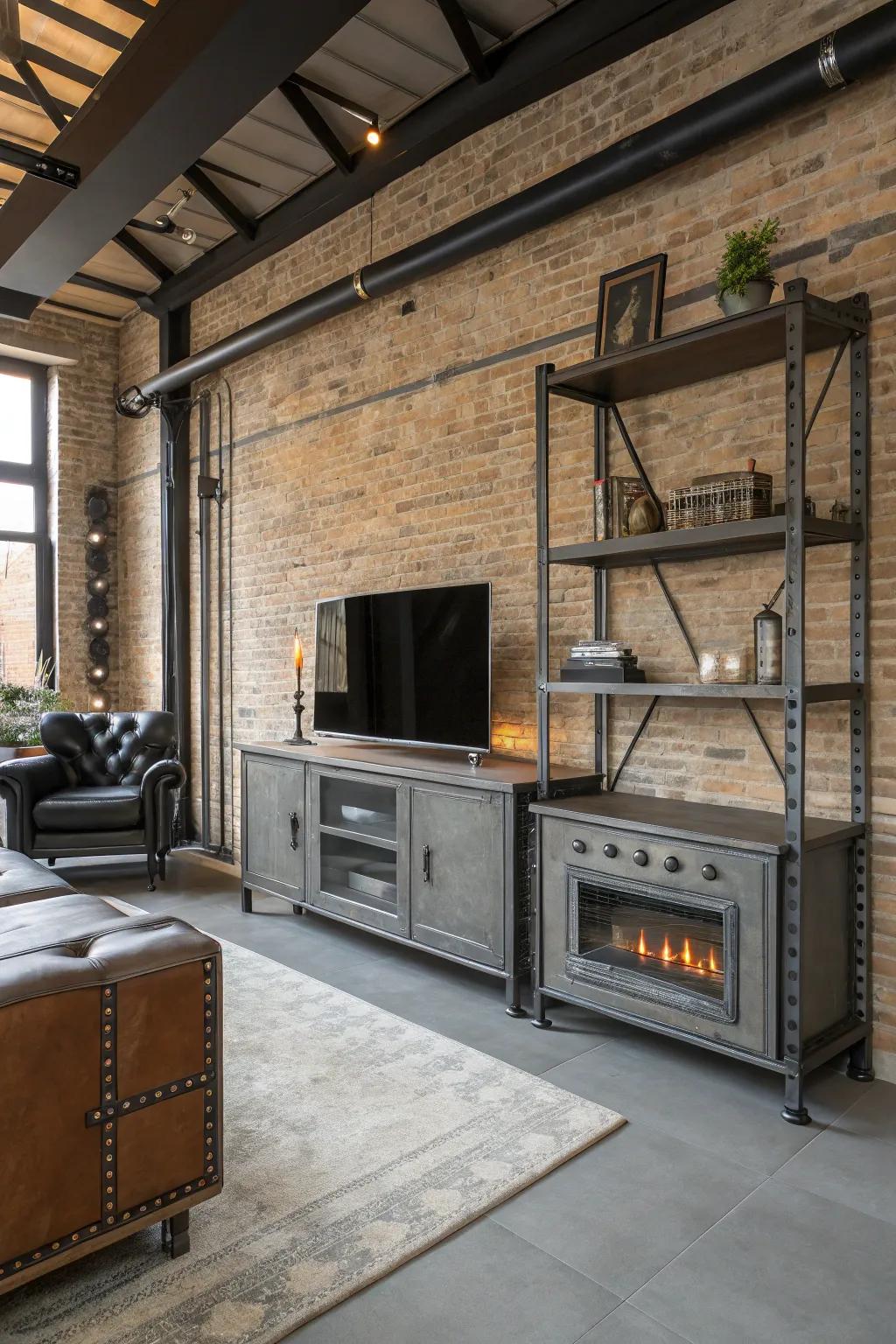 Urban elegance: The industrial charm of metal.