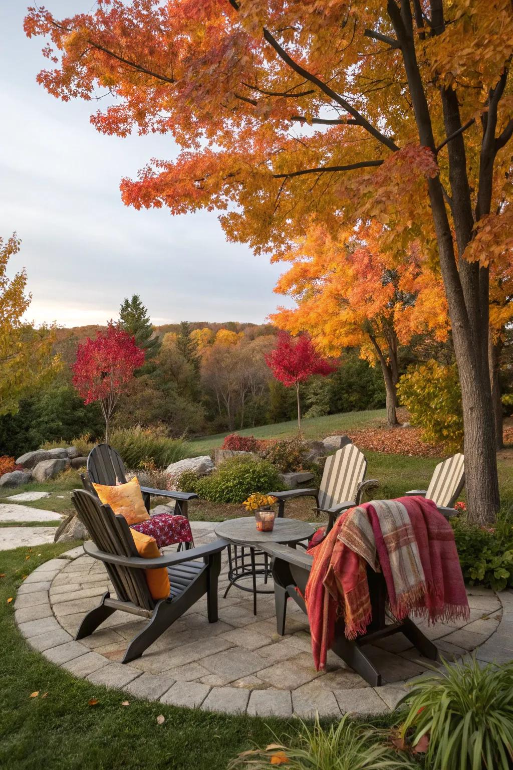 An ideal nook to enjoy the fall season.