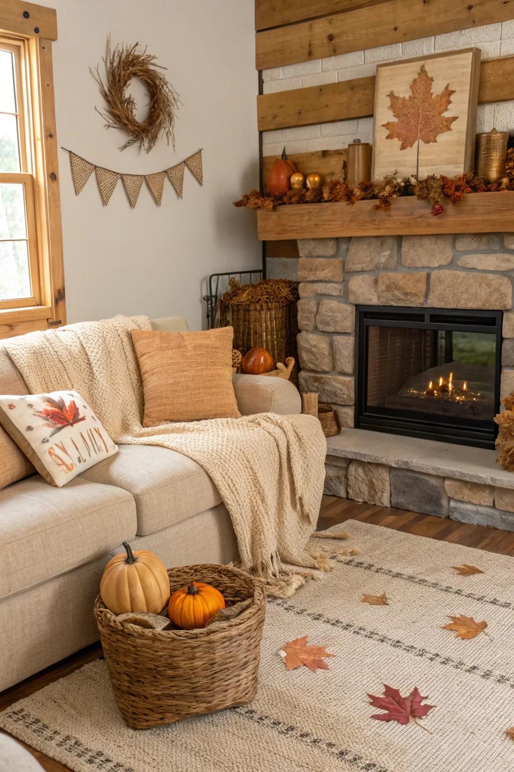 Conjure an earthy vibe with rustic textures galore.