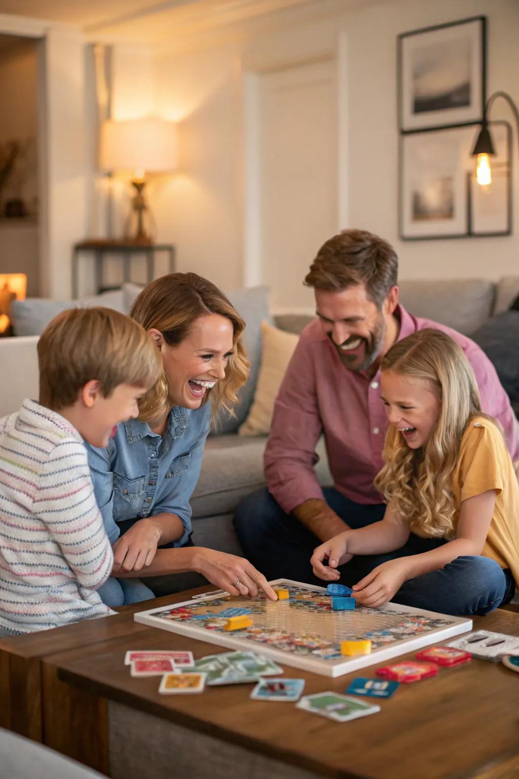 A delightful board game marathon bringing the family together.
