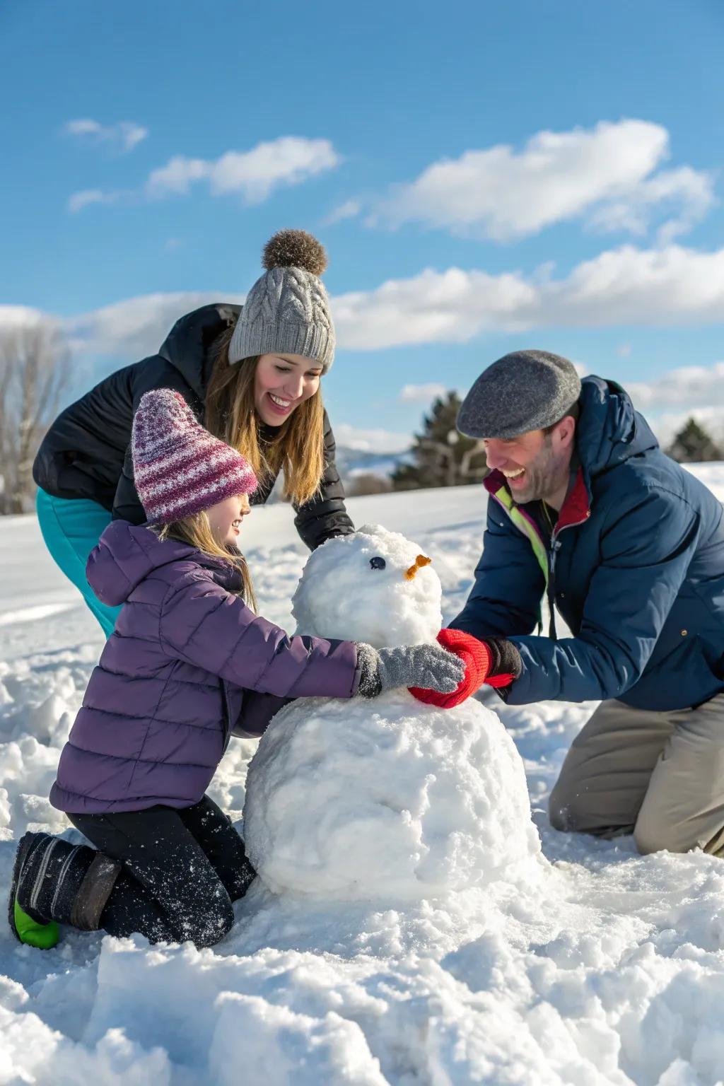 Enjoy the magic of winter with joyful snow-filled family portraits.