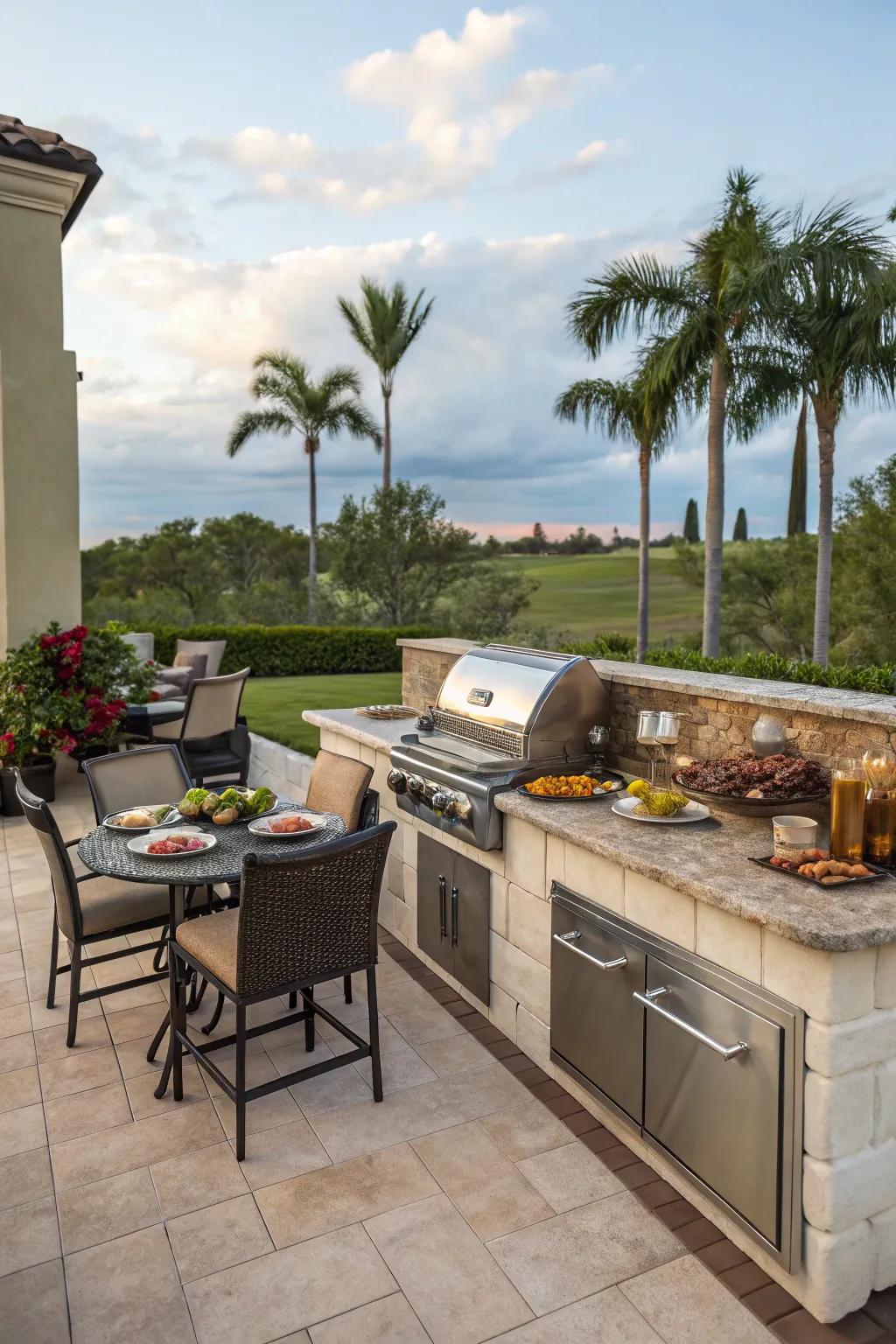 Transform your lanai into a culinary haven with modern amenities.