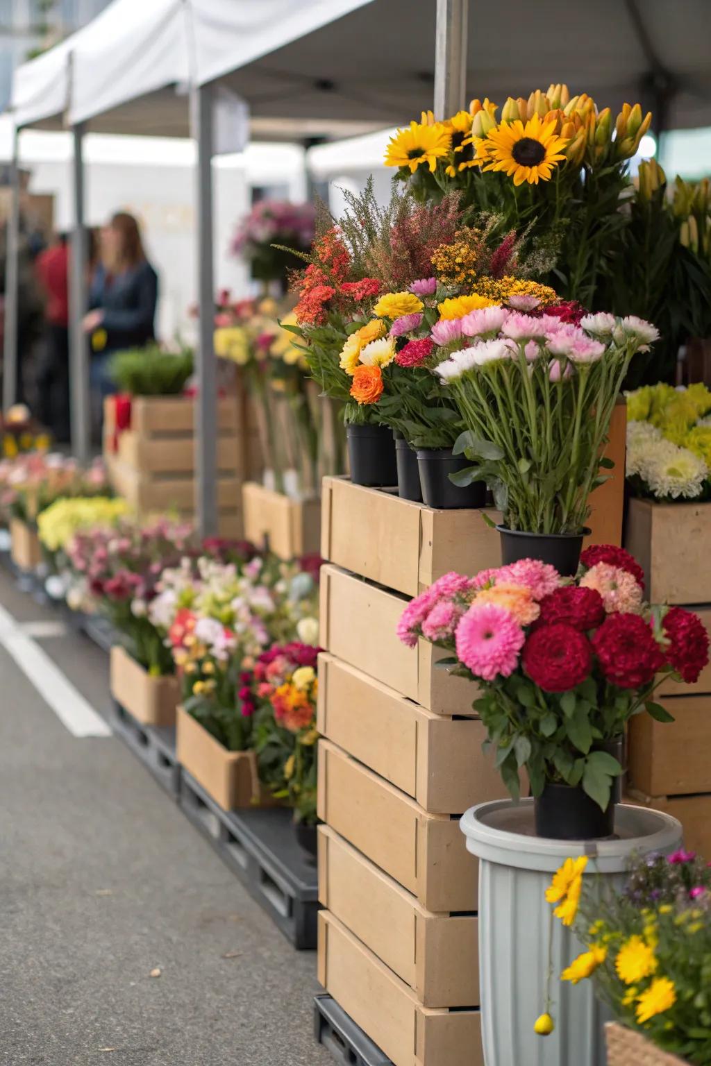 Different heights add drama and interest.