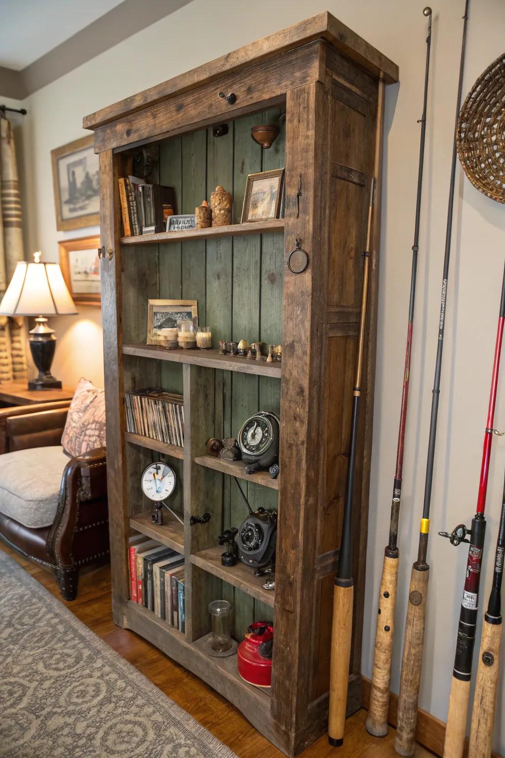 Revamped furniture, a creative storage solution.