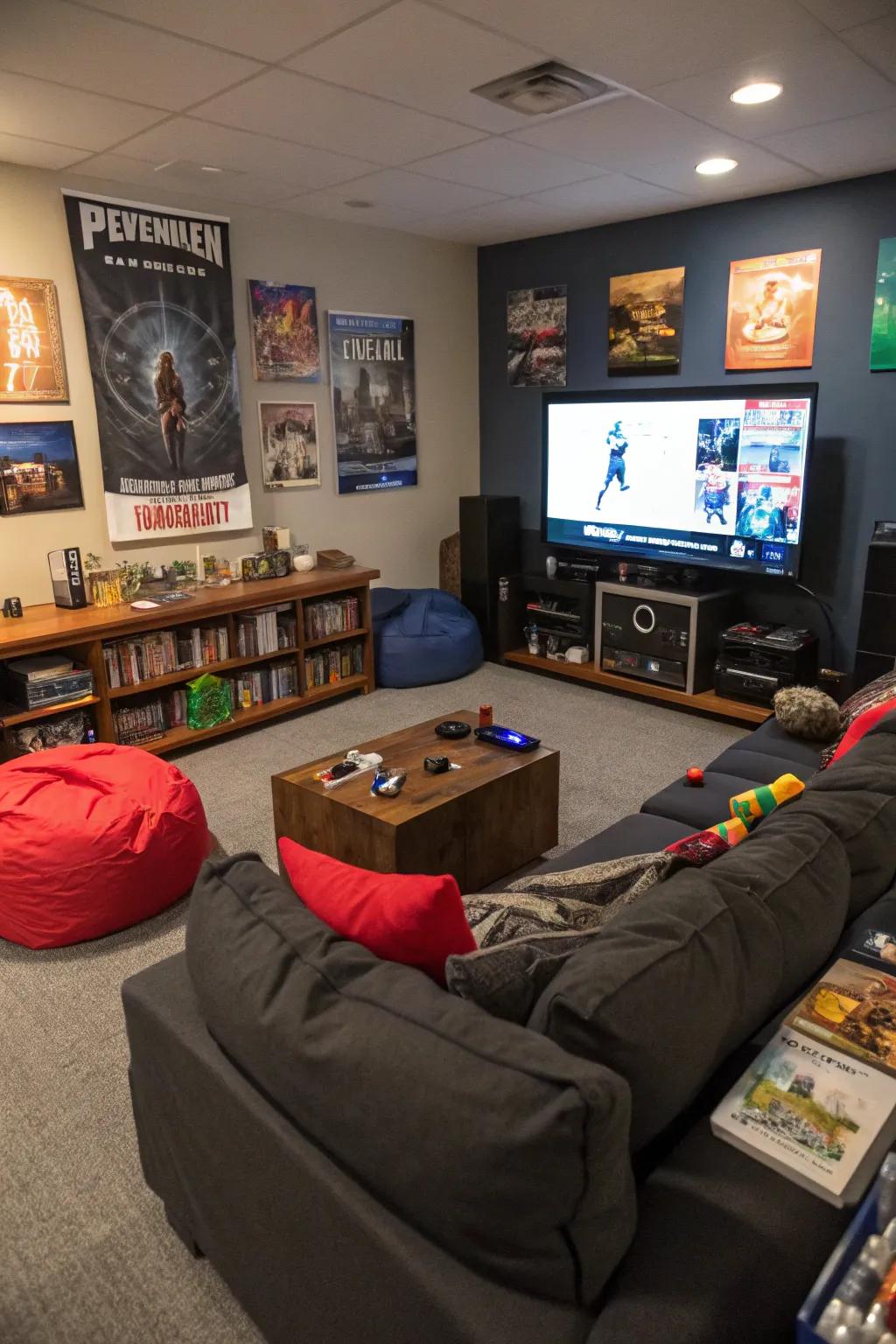 A large TV is essential for entertainment fans.