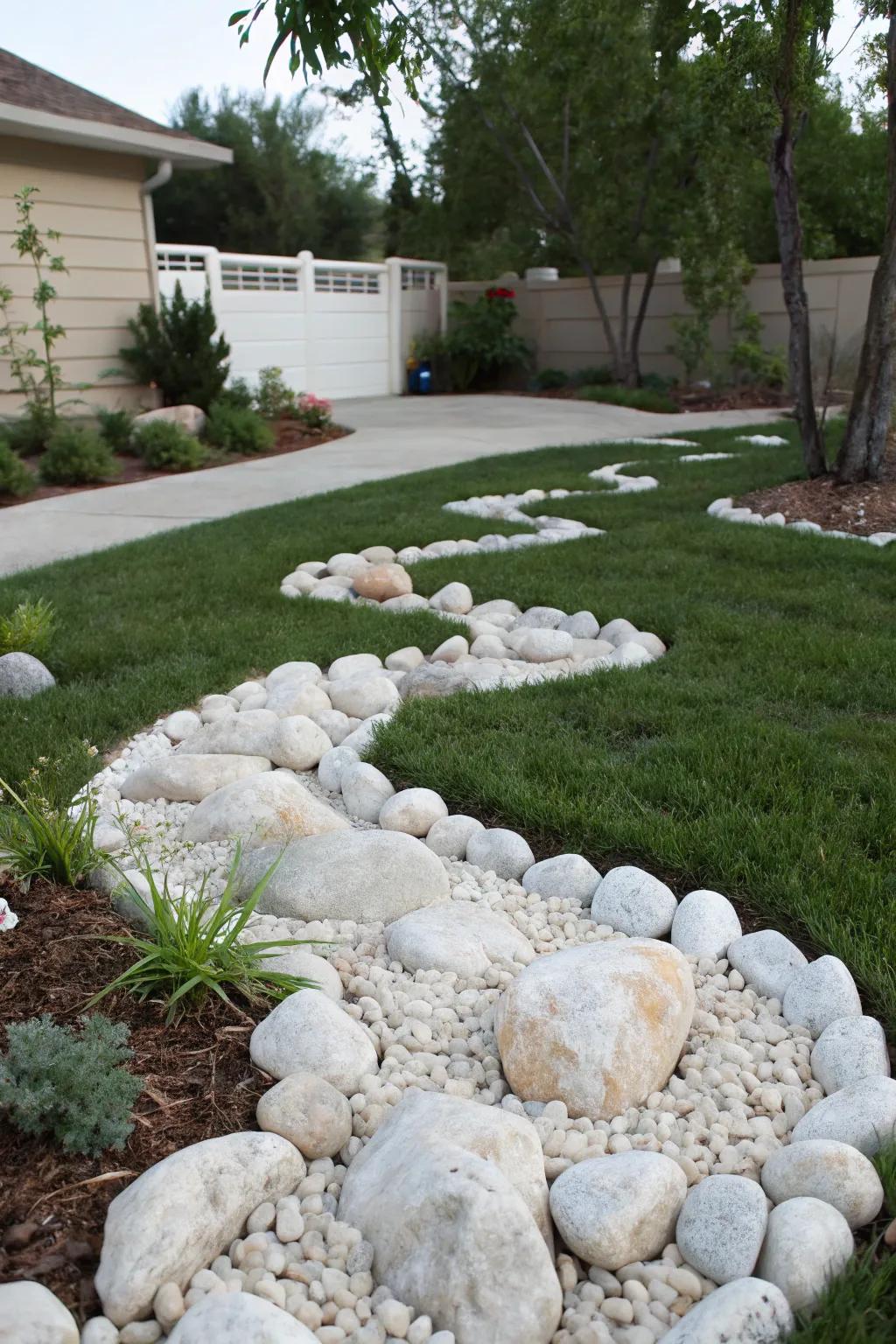 Express your individual style with artistic stone arrangements.