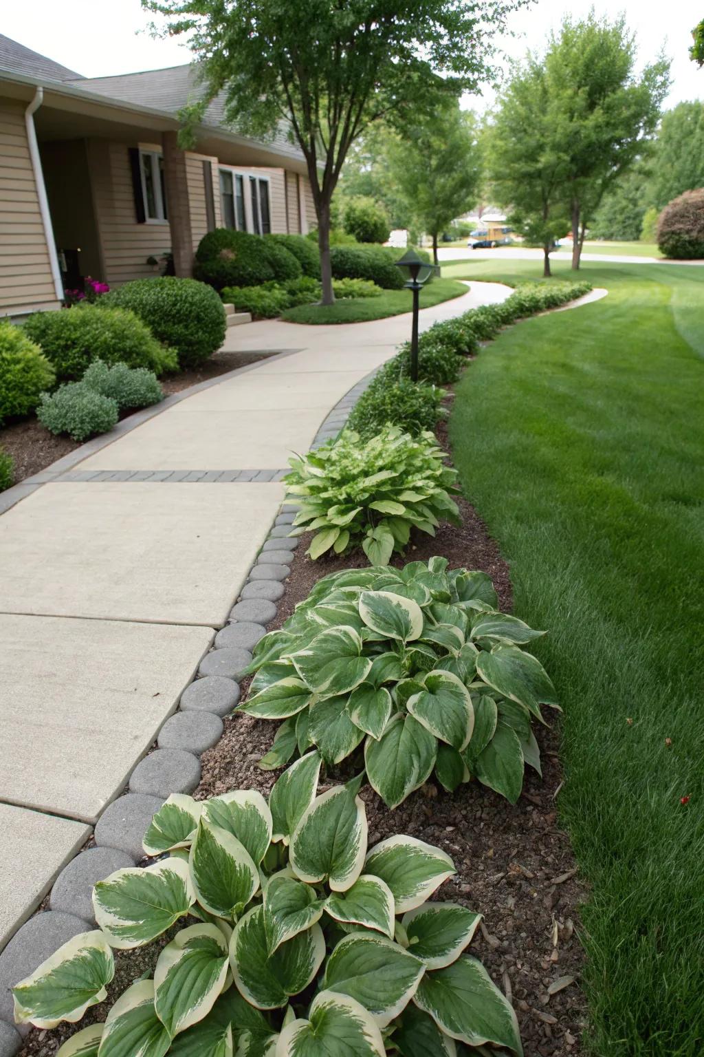 Hostas boost the appeal of any front yard.