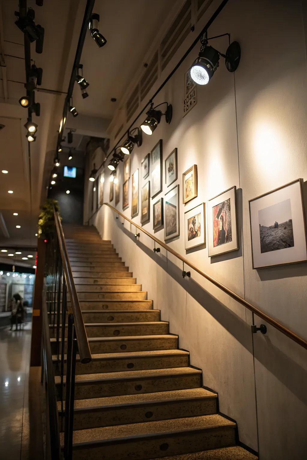 Strategic illumination intensifies the display's impact.
