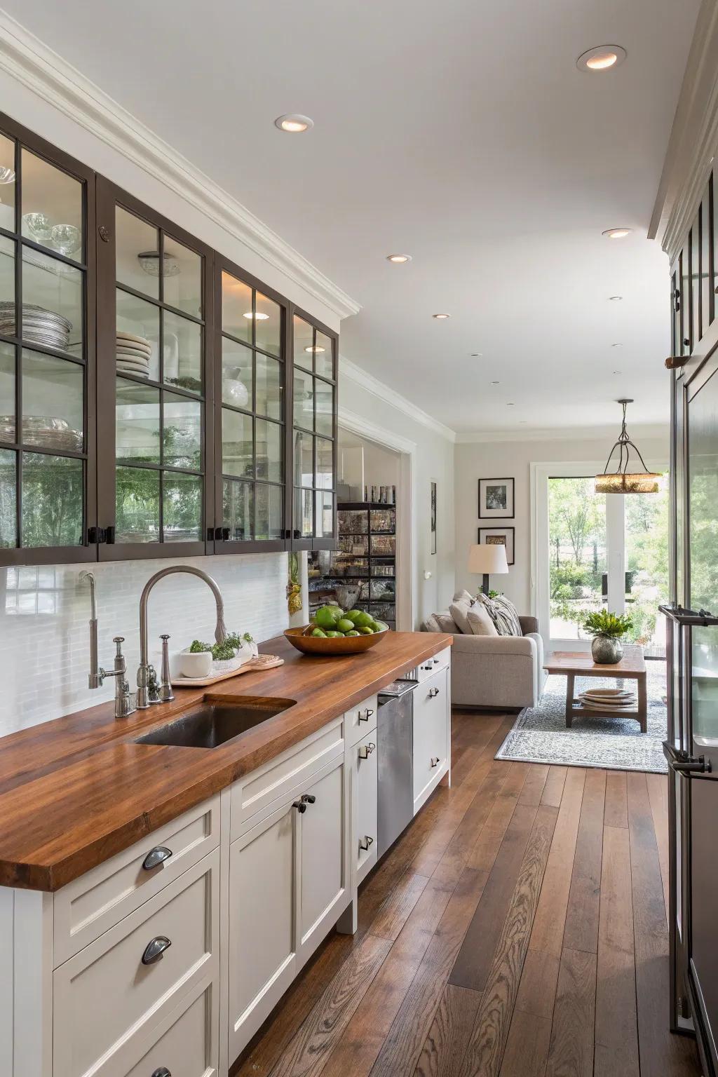 A variety of textures brings depth and character to spaces that are connected.